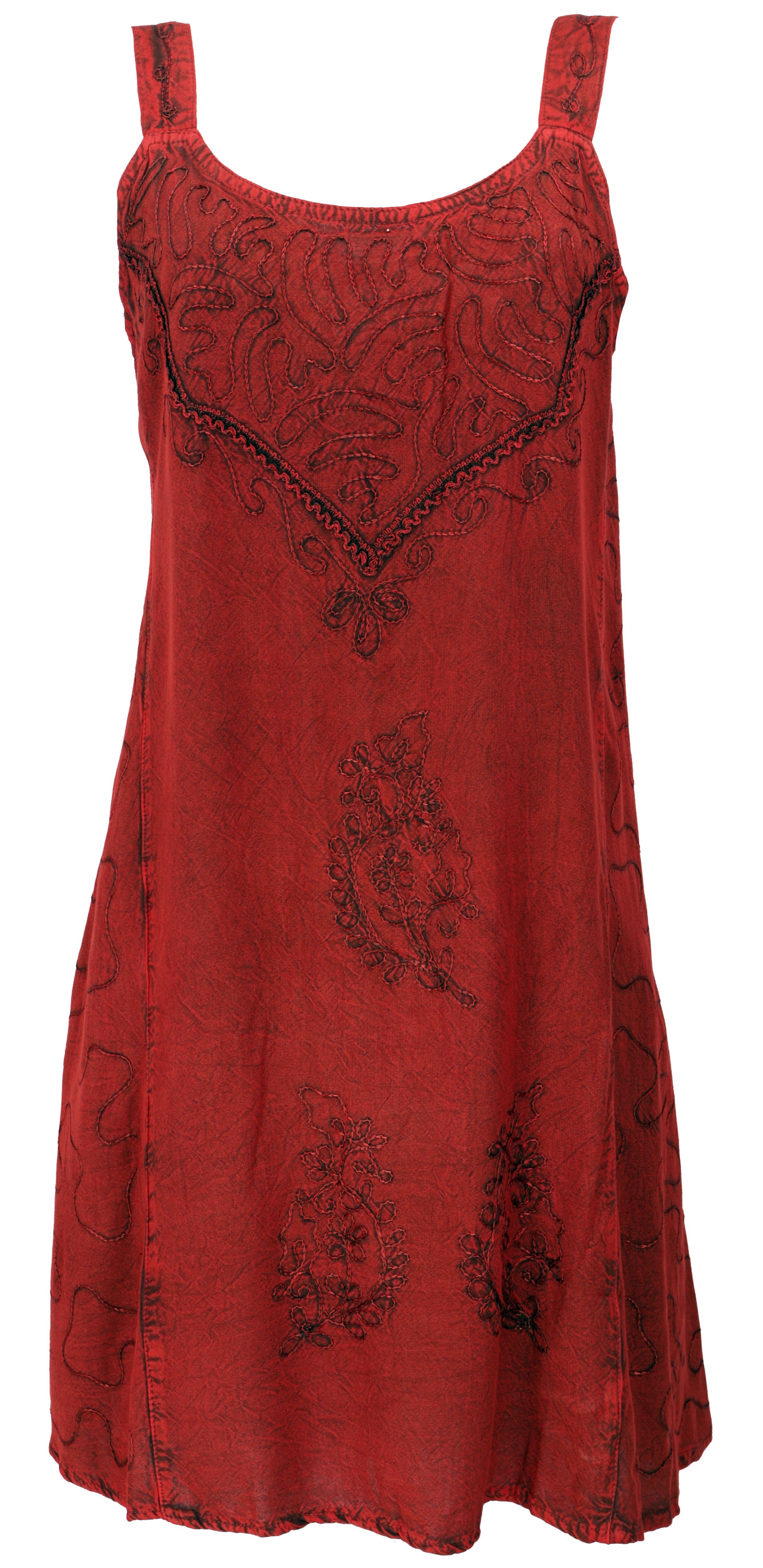 Guru-Shop Midikleid Besticktes Indisches Minikleid Boho günstig online kaufen