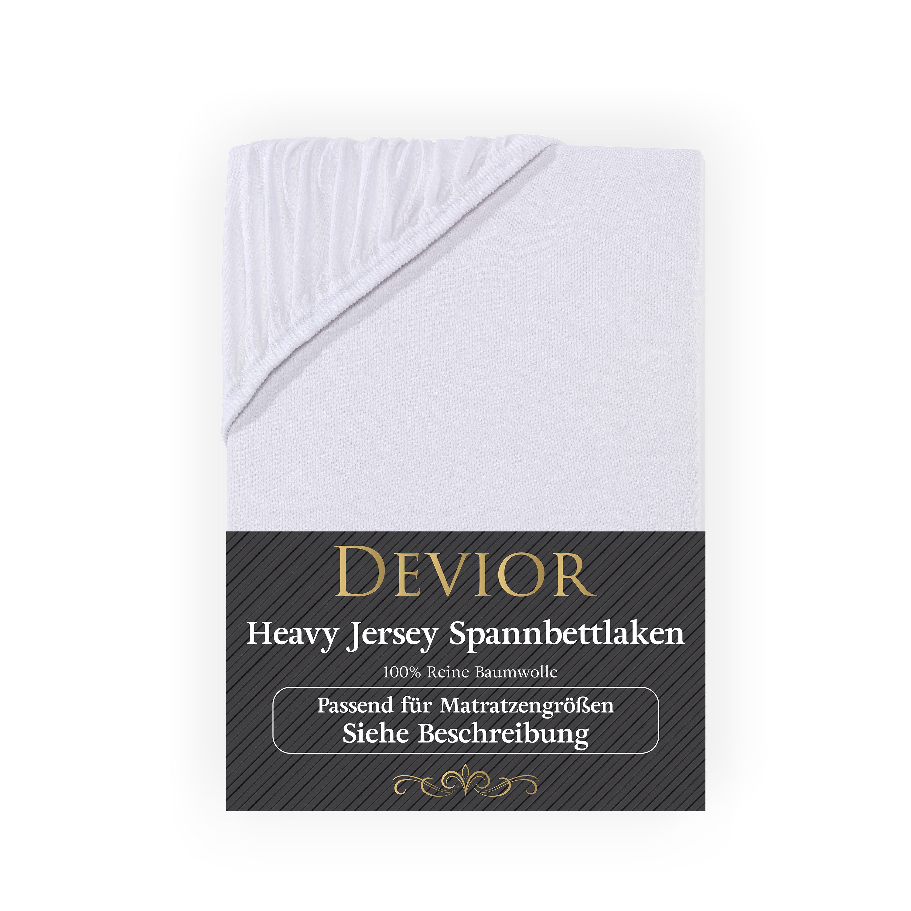 Devior Spannbettlaken Heavy aus 100% Baumwolle mit 160 g/m² - Blickdicht mi günstig online kaufen