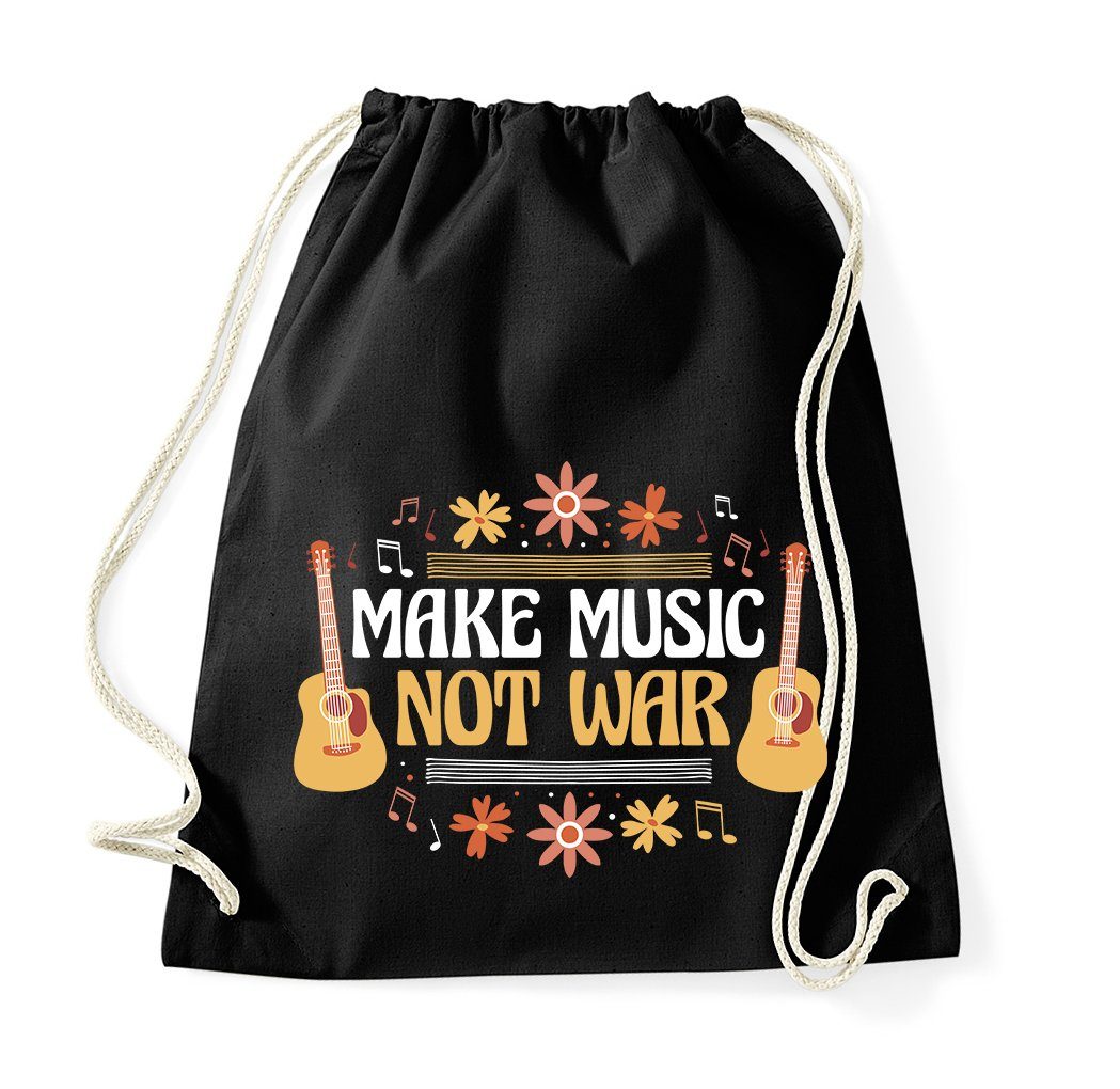 Turnbeutel "Make music not War" Tasche Turnbeutel