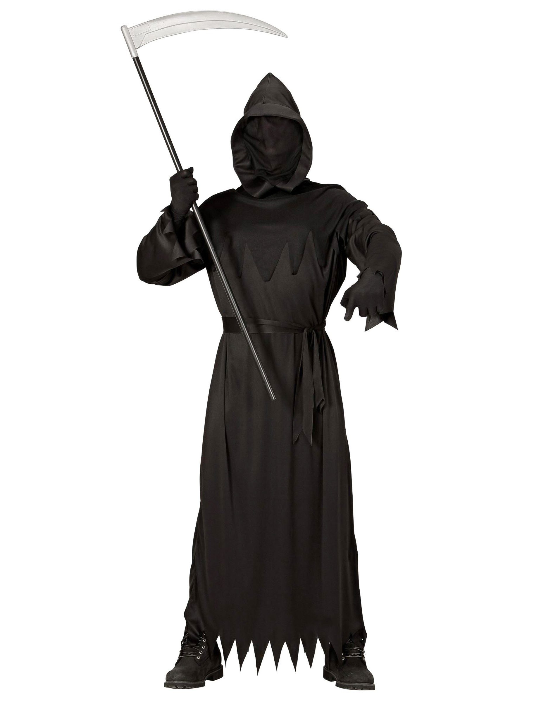Widmann S.r.l. Kostüm Kostüm des Todes für Herren Halloween-Kostüm schwarz