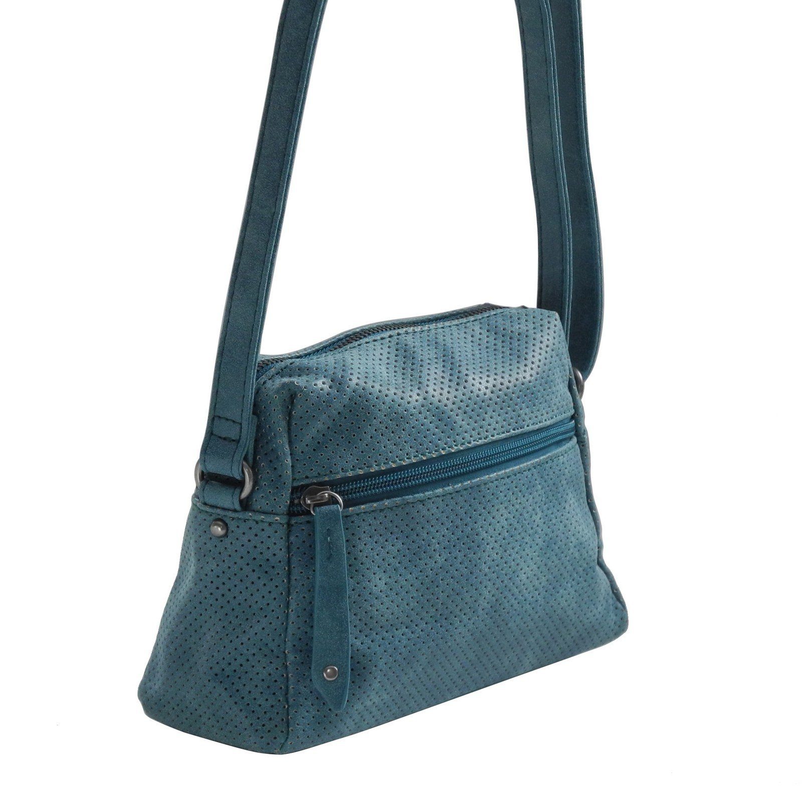 Jennifer Jennifer Jones Blau - Jones Damentasche Umhängetasche Schultertasche Damen kleine Handtasche