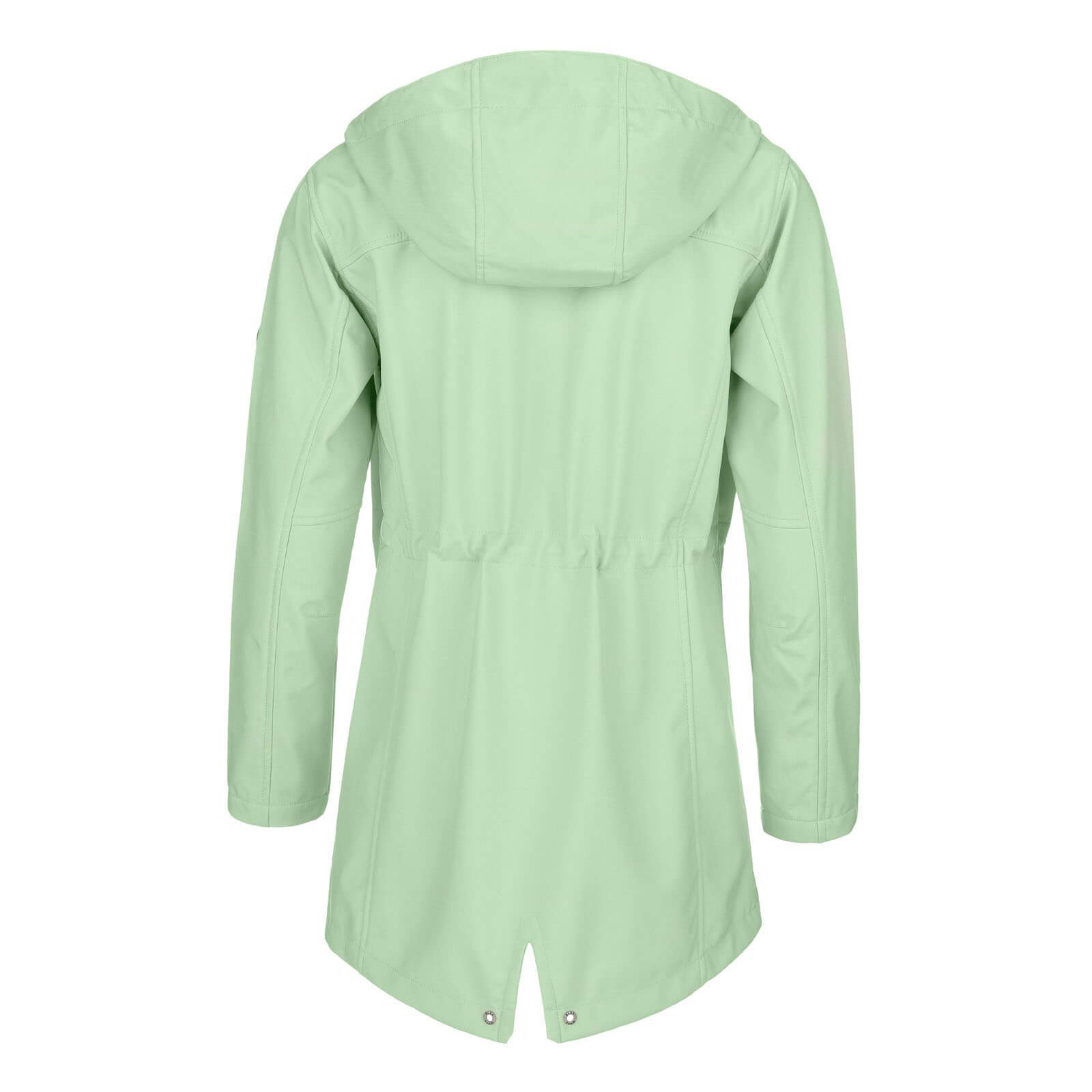 Outdoor-Jacke mint Softshelljacke Blue Mantel Wave - Biggi Softshellmantel Damen Softshell