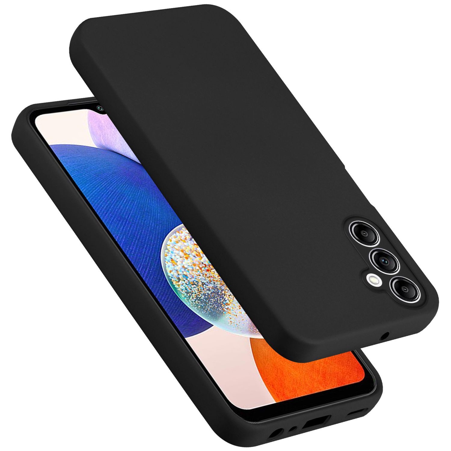 Cadorabo Handyhülle für Samsung Galaxy A14 4G / 5G / M14 Hülle Samsung Galaxy A14 4G / 5G / M14, Flexible Hülle TPU Silikon Schutzhülle Back Cover Case