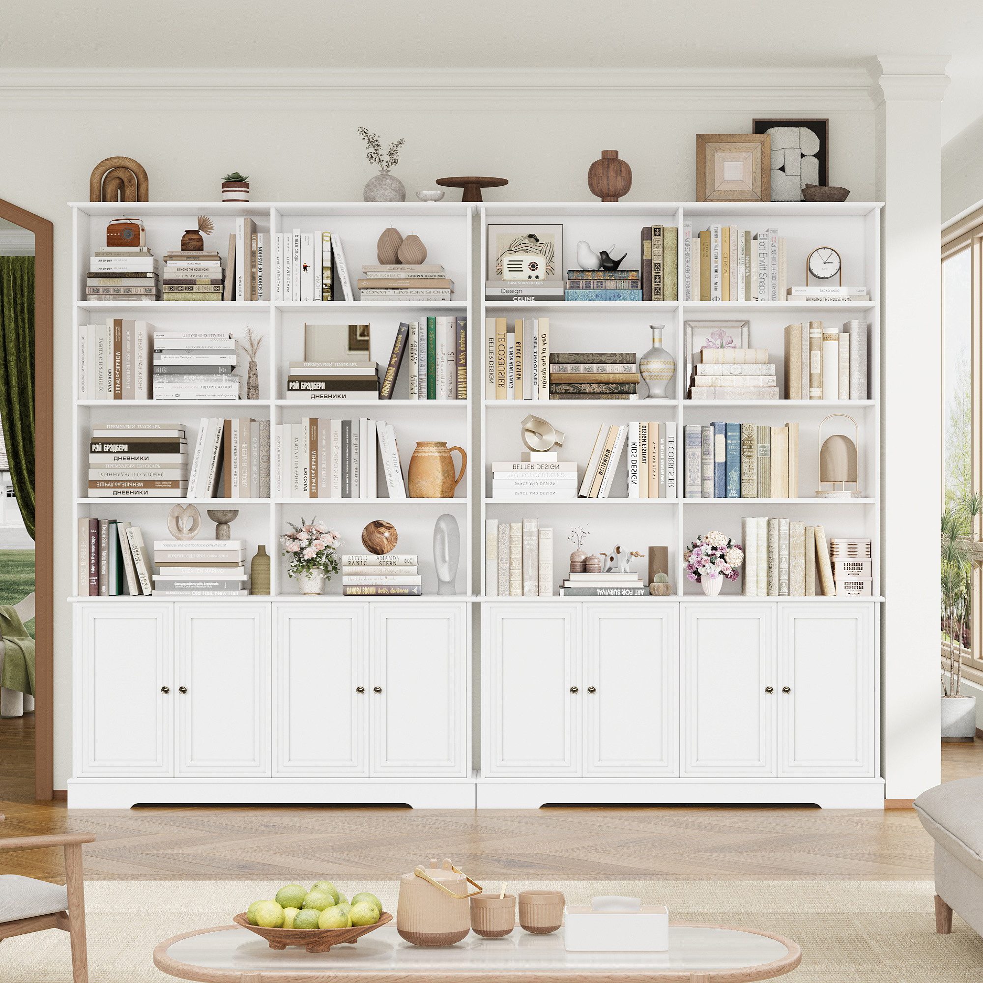 Homfa Bücherregal 185 cm hohes Bücherschrank Standregal Büroregal, Bücherre günstig online kaufen