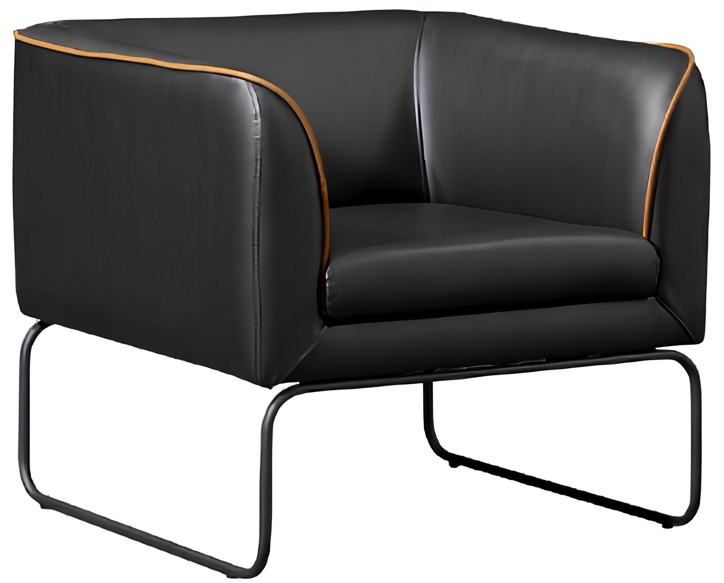 Xlmoebel Loungesessel Eleganter Polstersessel aus hochwertigem Leder in modernem Design (Sessel), Hergestellt in Europa