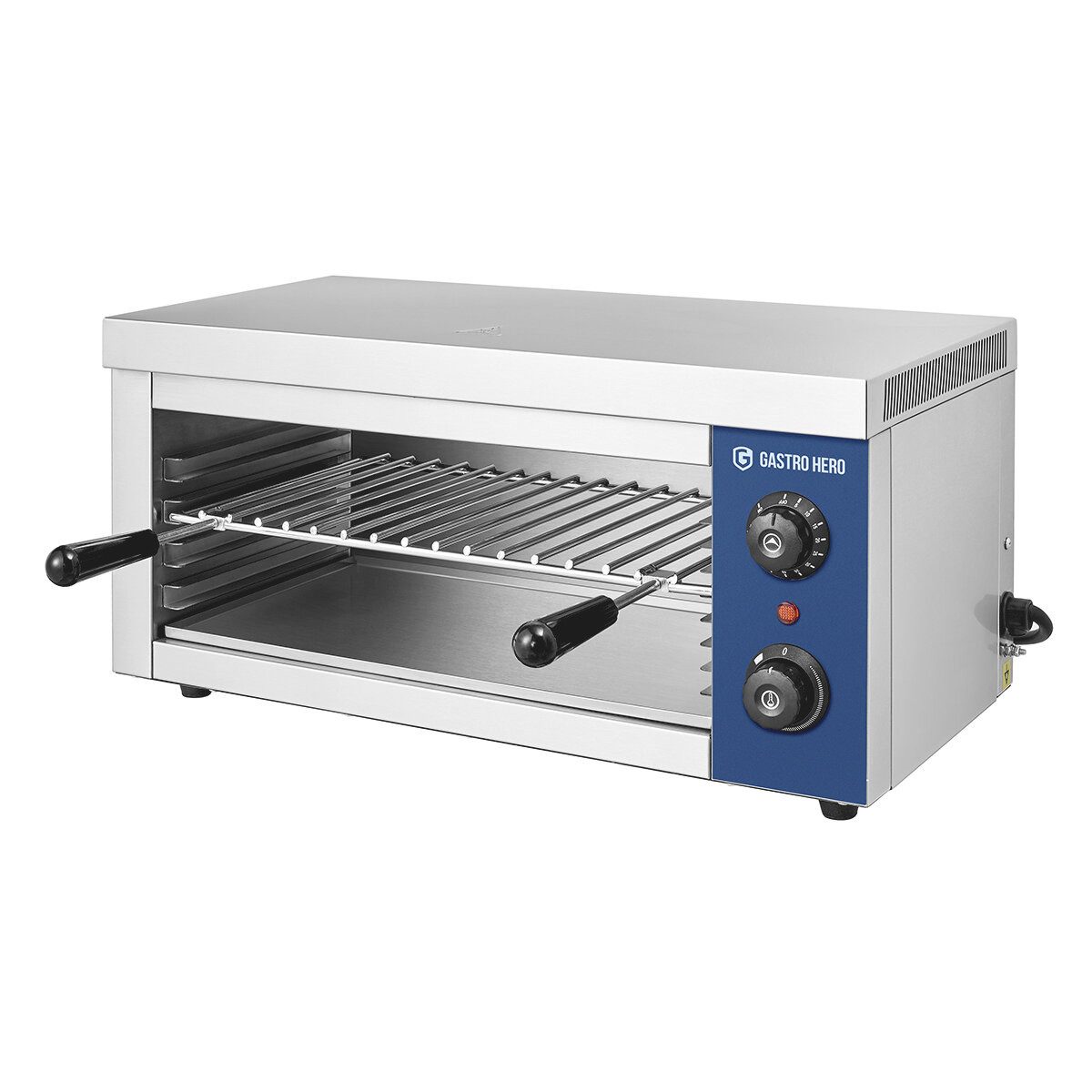 GastroHero Warmhalteplatte Elektro Salamander ECO 610 2 kW Edelstahl Grill, Höhenverstellbare Heizelemente, zwei separate Heizzonen – Bild 2 von 5