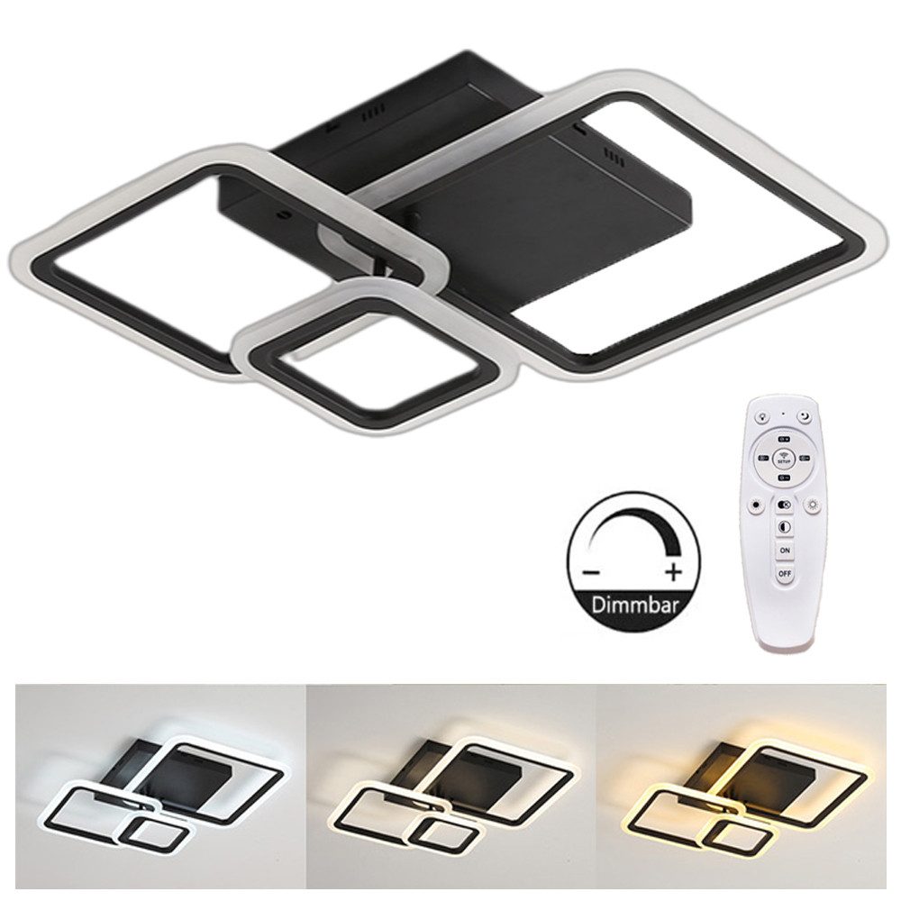 Rosnek LED Deckenleuchte Modern Deckenlampe Dimmbar günstig online kaufen