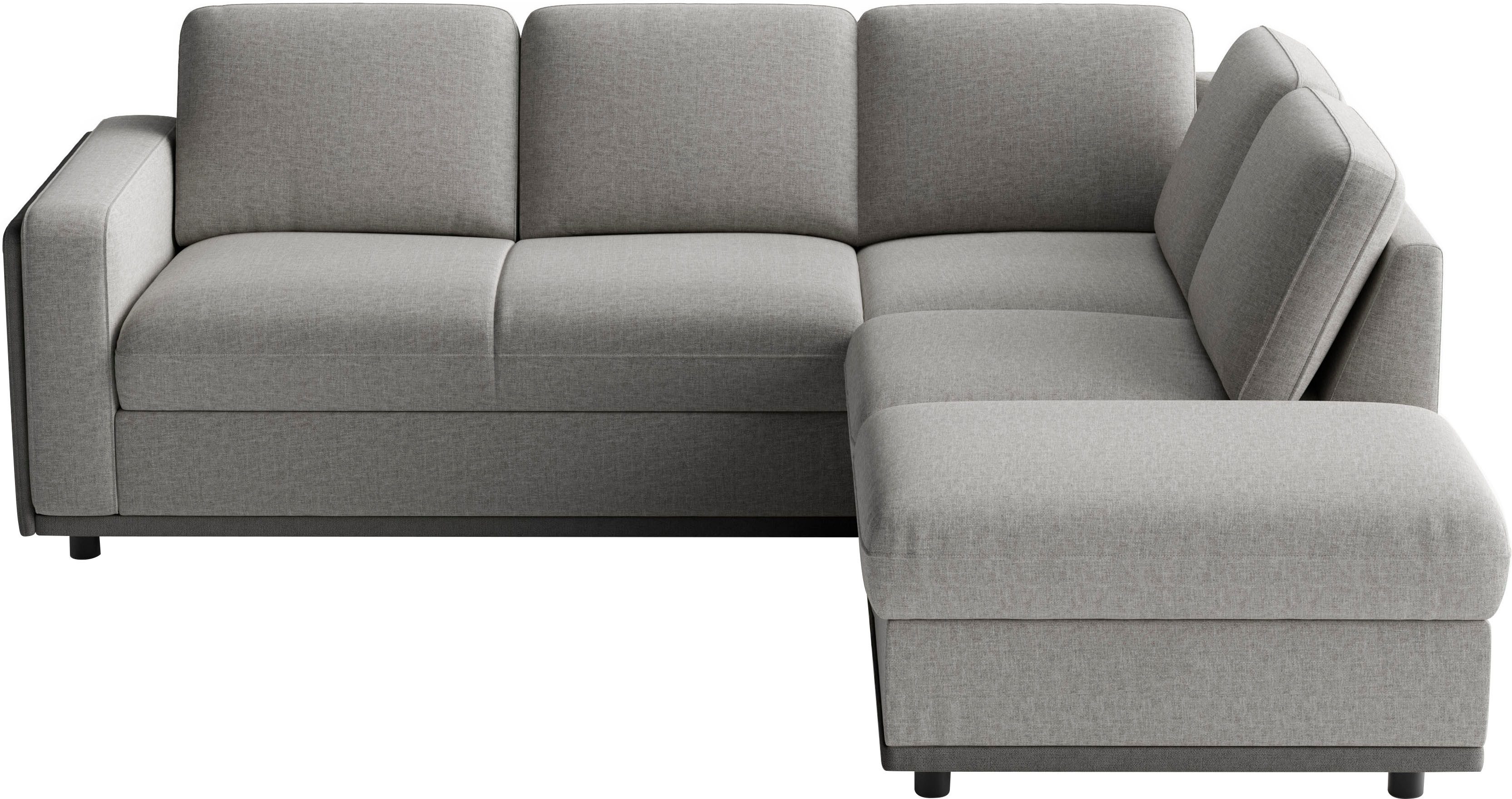 sit&more Ecksofa Cordoba, wahlweise mit Schlaffunktion und Bettkasten oder Stauraum