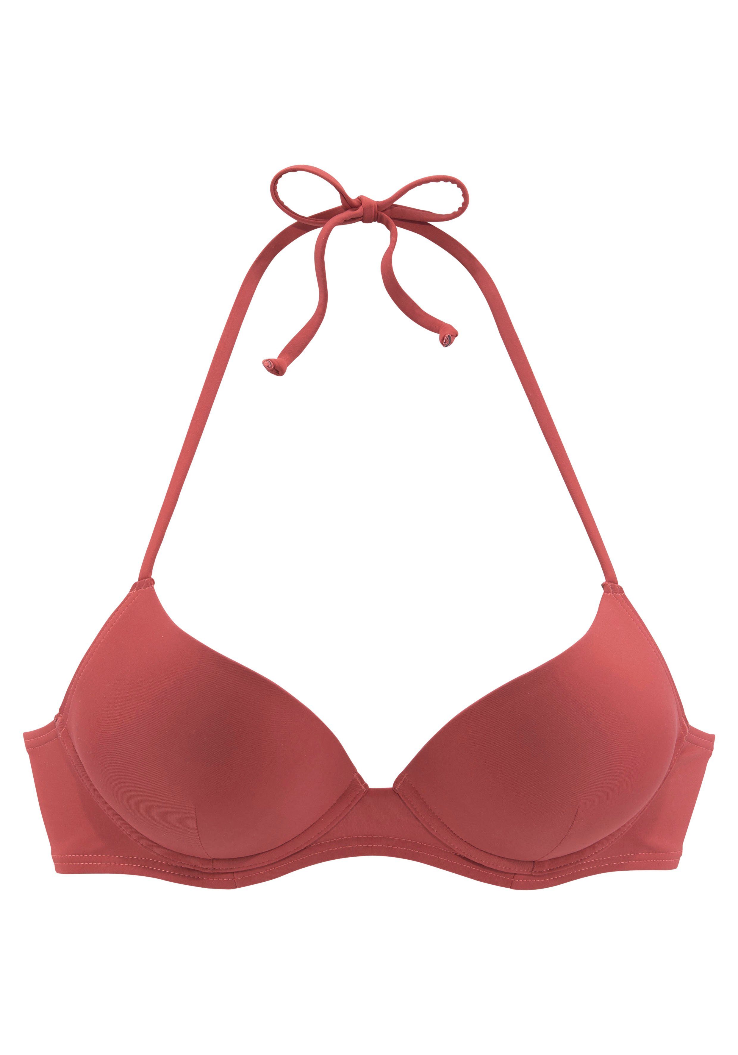 LASCANA Push-Up-Bikini-Top Shiva, in trendiger Unifarbe günstig online kaufen