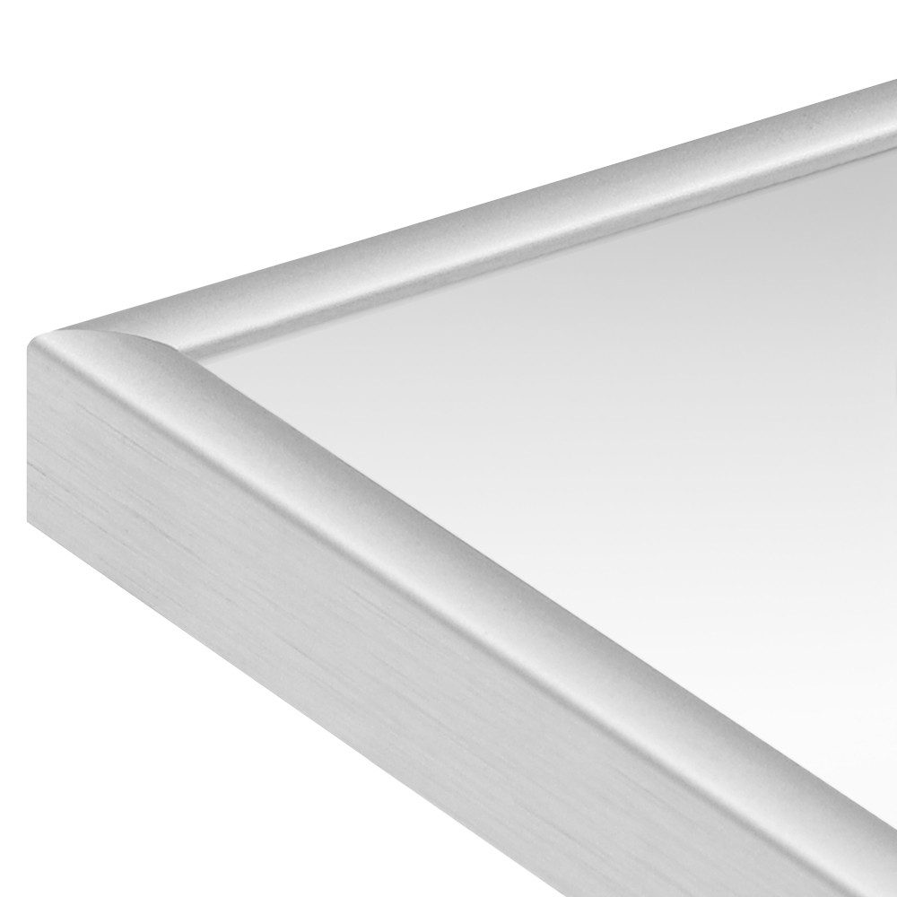 WANDStyle Wandspiegel H270, Silber, matt, aus Aluminium im Stil Modern