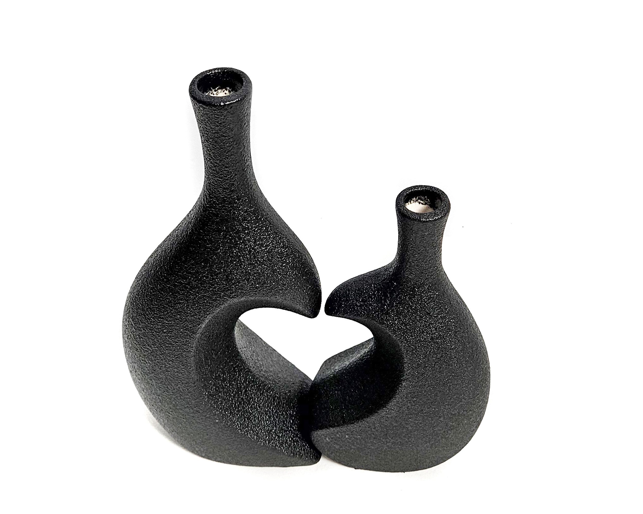Yudu Tischvase 2-teiliges Vasen Set Blumenvase Dekovase Vase Herz-Symbol HY günstig online kaufen