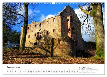 CALVENDO Wandkalender Deutschlands Burgen - eindrucksvolle Ruinen (Premium, hochwertiger DIN A2 Wandkalender 2023, Kunstdruck in Hochglanz)