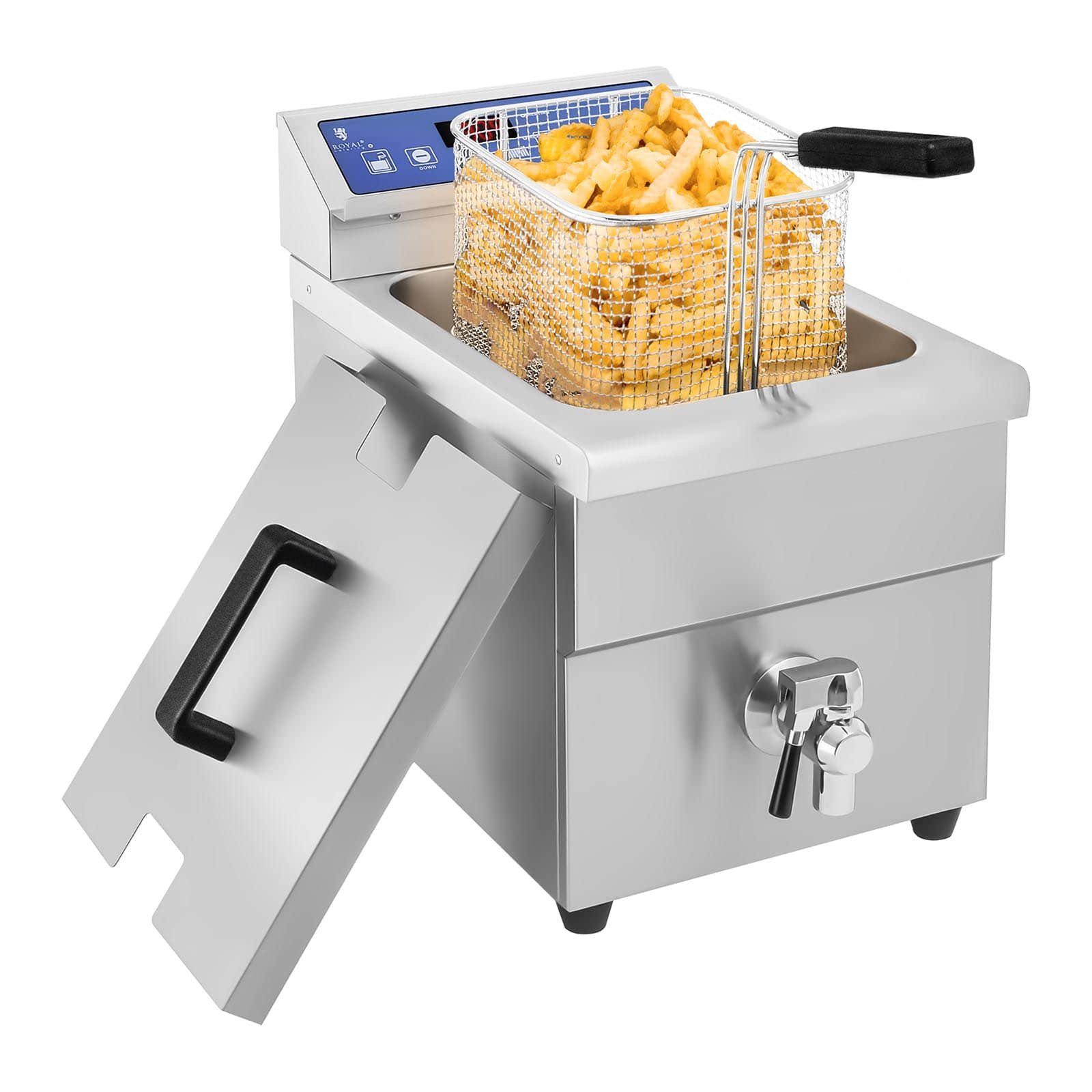 L Fritteuse Elektro, Friteuse 3500 W Fritöse Induktionsfritteuse 10 Royal Catering Fritteuse