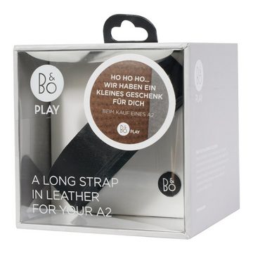 B&O-Play Lautsprecher-Hülle A2 Long Strap Black Leder-Riemen Griff Lang, by BANG & Olufsen Beoplay