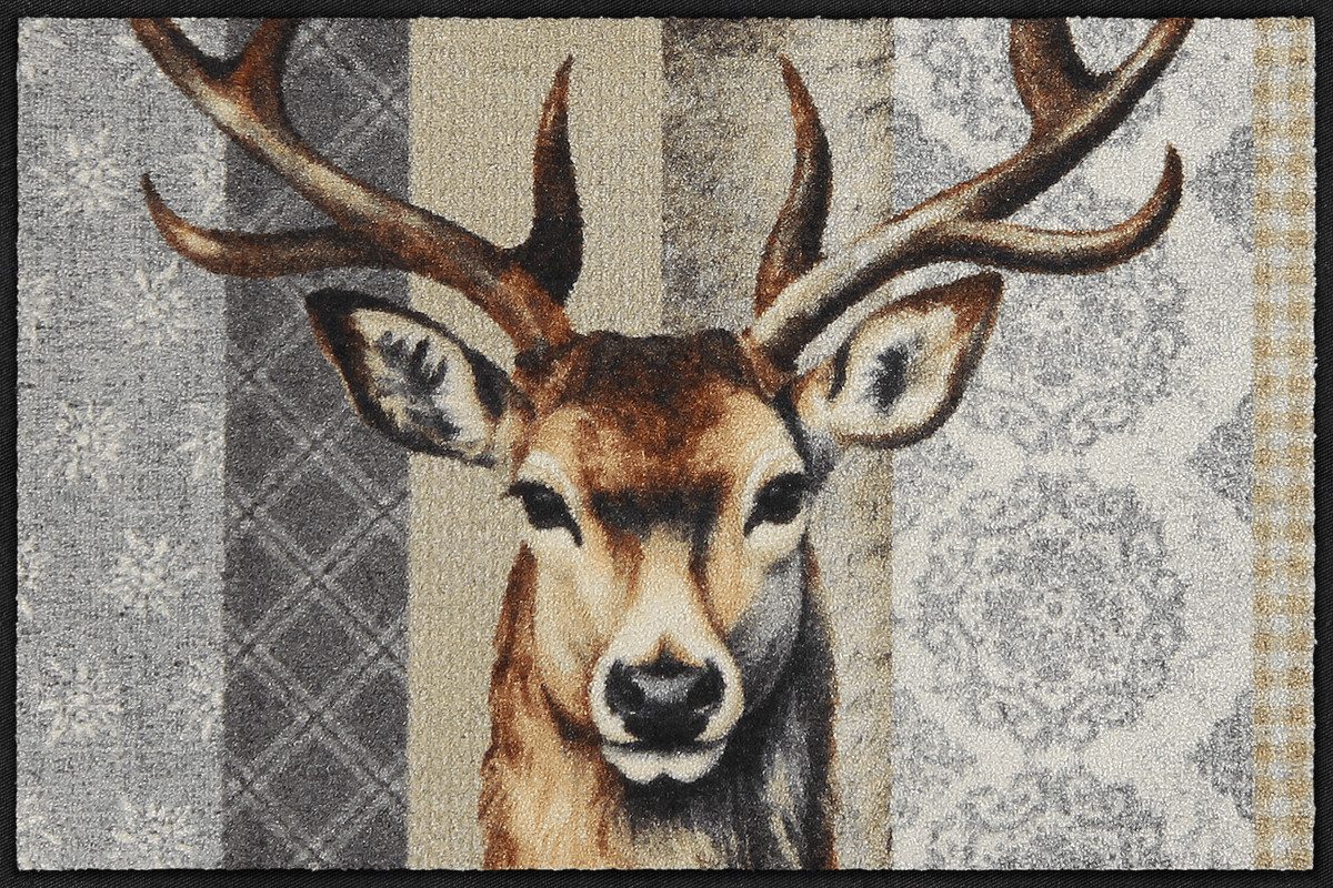 Salonloewe Fußmatte Fußmatte 50x75 Woodland King beige, Eingangsmatte norma günstig online kaufen