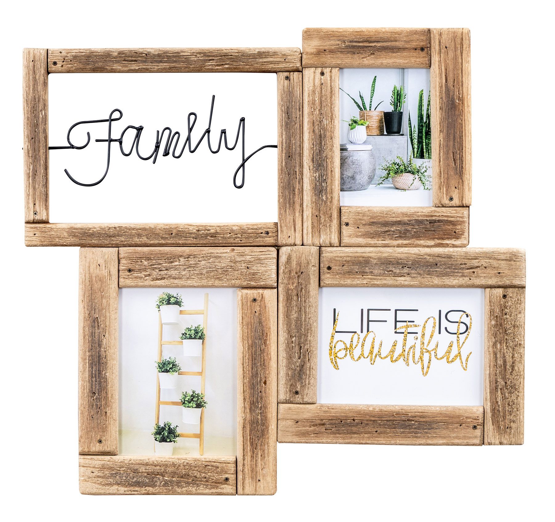 Levandeo® Bilderrahmen Collage, Bilderrahmen Collage 3 Fotos 10x15 13x18 Fa günstig online kaufen