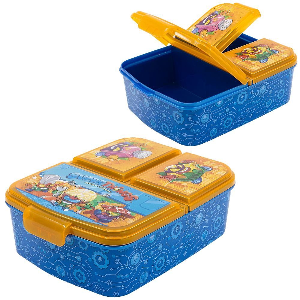 Stor Lunchbox Brotdose 3 getrennte Fächer Super Things Lunch to Go Vesper Dose