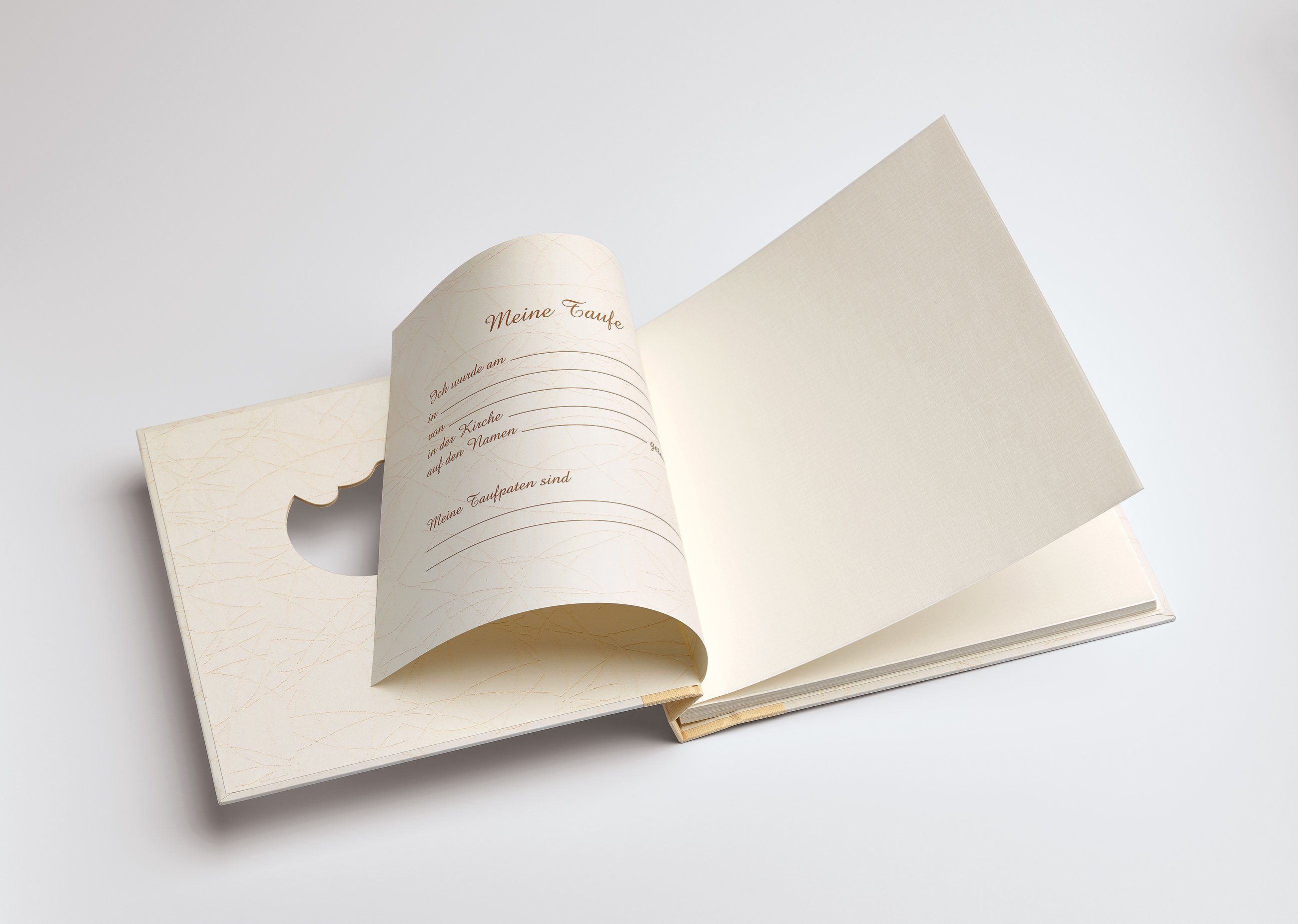Walther Design Fotoalbum Babyalben Bambini, buchgebunden, Kunstdruckeinband, Goldprägung, Formausstanzung