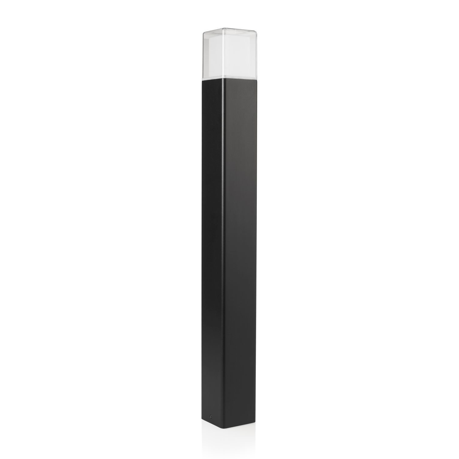smartwares Gartenstrahler Smartwares OOL-50018 Black Außen-Gartensäule - Nachhaltige LED - Alumi, LED Aluminium groß 80 cm