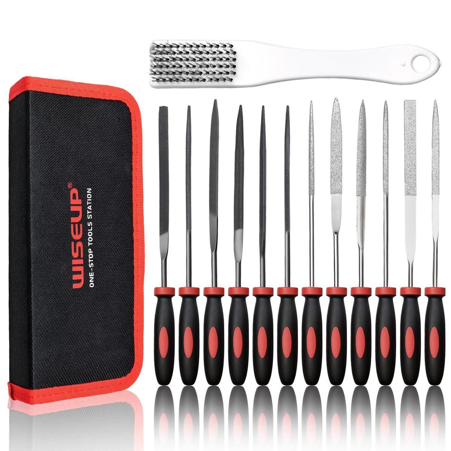LuxusKollektion Werkstattfeile Nadelfeilen-Set 13-teilig mit Tasche