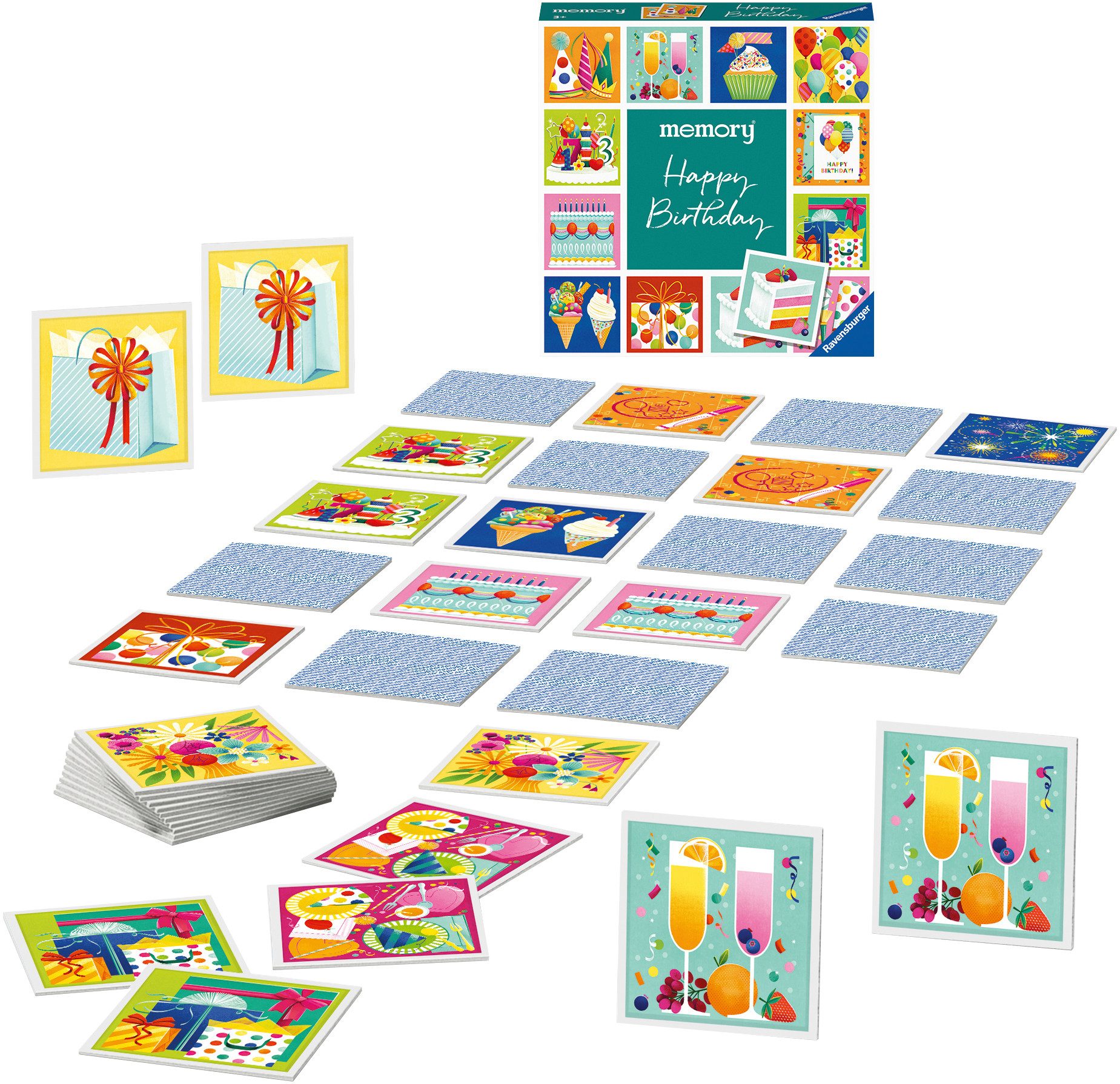 Ravensburger Spiel memory® moments - Happy Birthday, Kinderspiel, Made in Europe