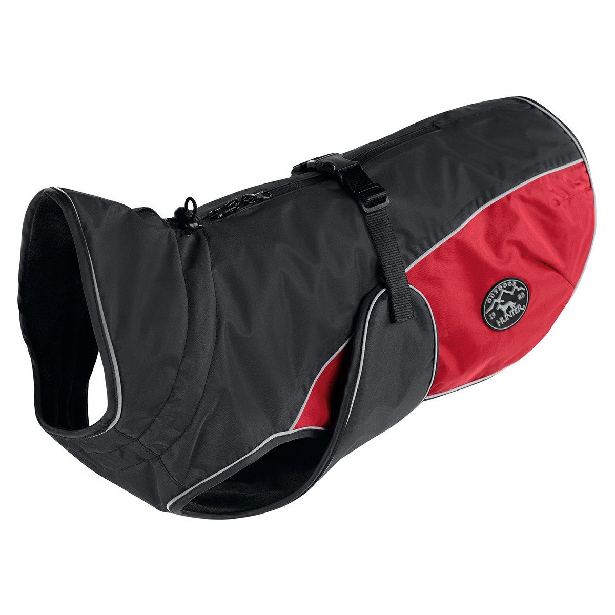 Hunter Tierbedarf Hundemantel Hundemantel Uppsala Cozy anthrazit/rot