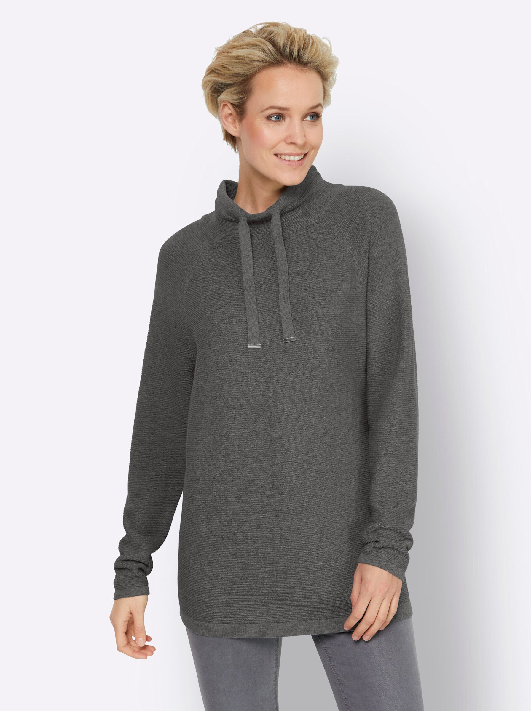 heine Strickpullover Stehkragenpullover günstig online kaufen