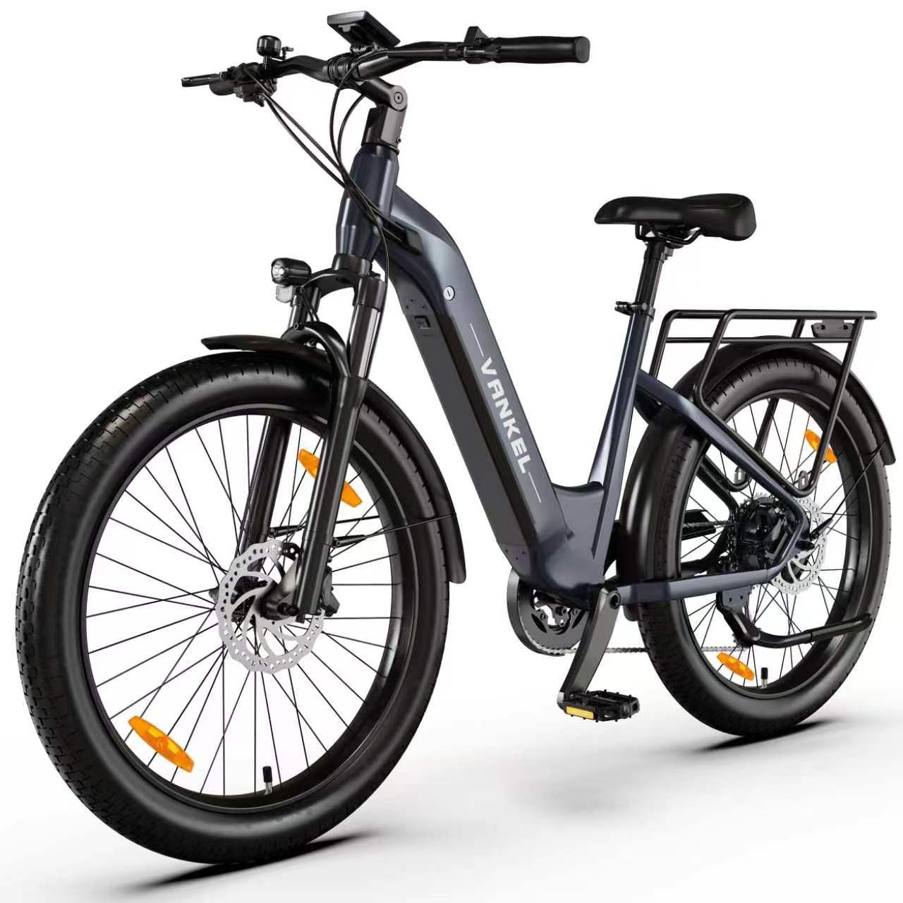Vankel E-Bike Cityrad 26”×3,0/29”×2,4 Zoll E-Fahrrad Damen u. Herren 720 WH Pedelec 120 km, Kettenschaltung, Heckmotor, 720 Wh, Fat Mountain LG Akku All-Terrain mit Drehmomentsensor E-bikes