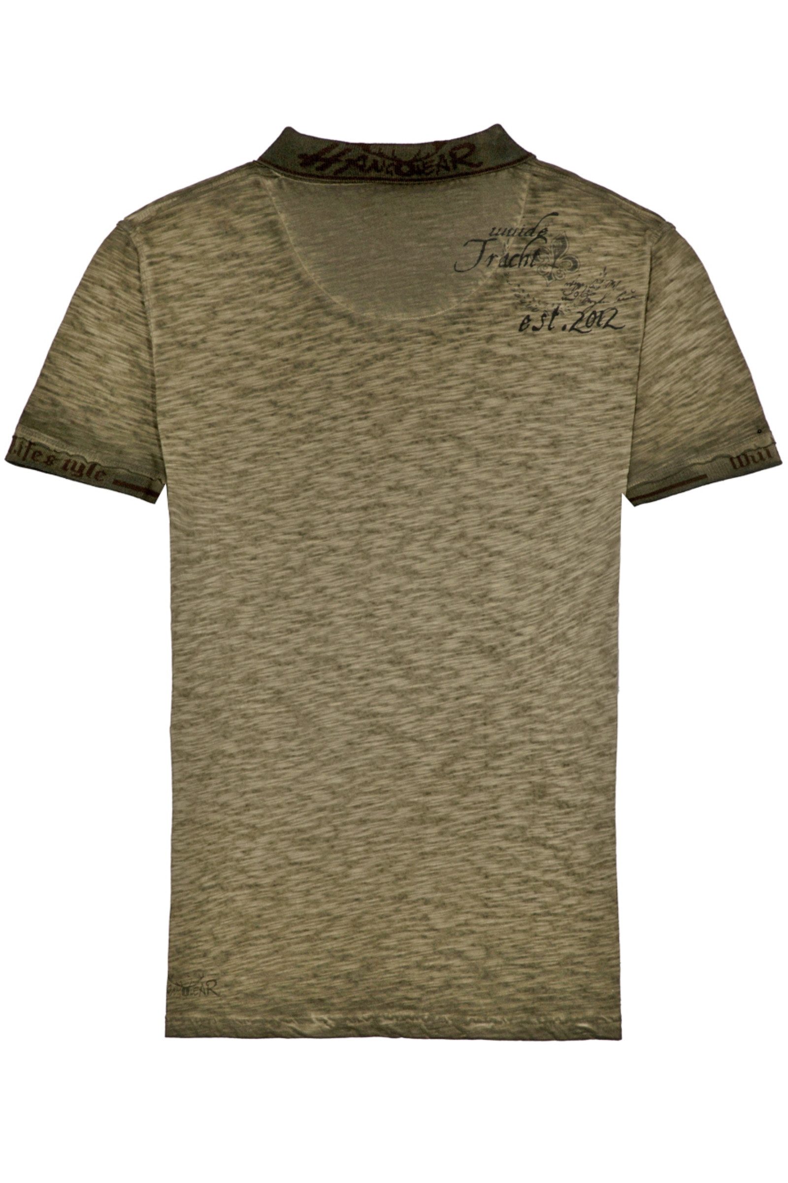 Hangowear Trachtenshirt Trachtenshirt Herren - ASKAN - dunkelgrün