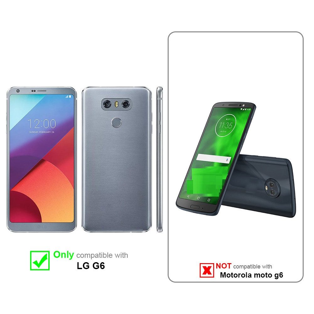 Cadorabo Handyhülle für LG G6 Hülle LG G6, Klappbare Handy Schutzhülle - Hülle - mit Standfunktion und Kartenfach