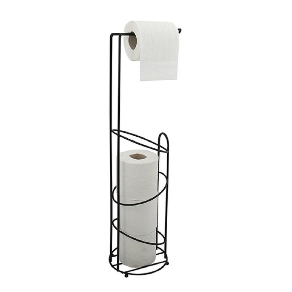 MSV Toiletten-Ersatzrollenhalter »HOLLY«, Stahl, kombinierter  Toilettenpapierhalter und Ersatzrollenhalter - für bis zu 3 Ersatzrollen,  edle matt-Optik, schwarz online kaufen | OTTO