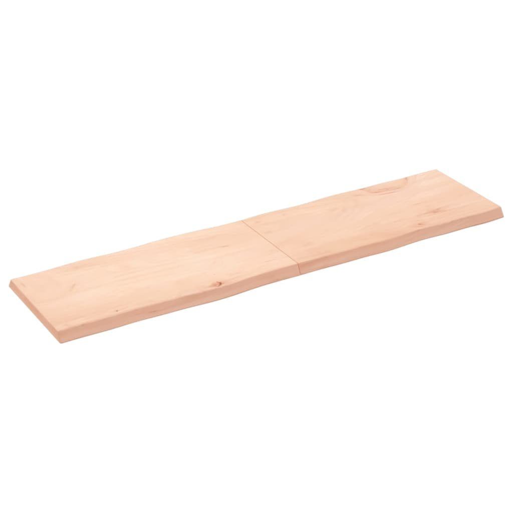 Tischplatte (1 160x40x(2-4) Unbehandelt cm Baumkante furnicato Massivholz St)