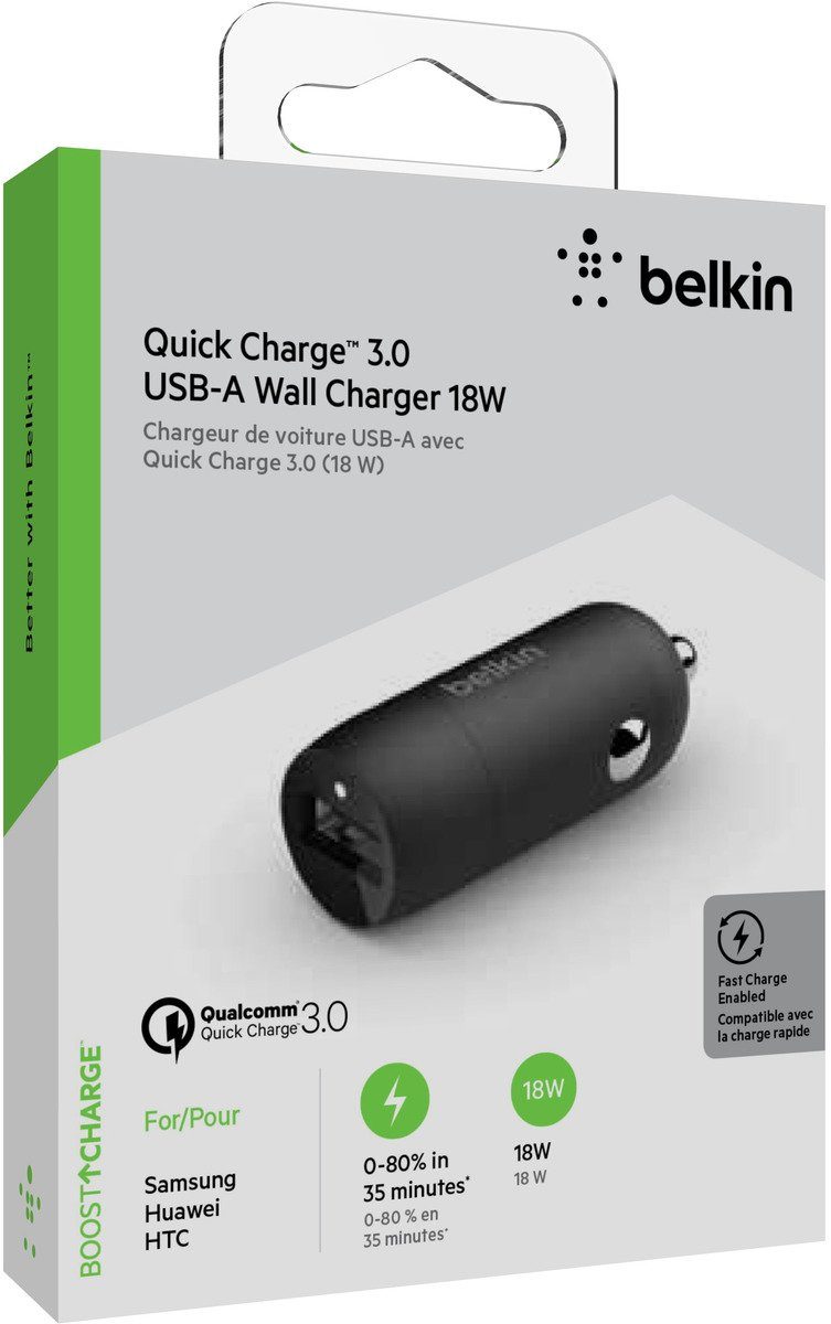 Image of Belkin »USB-A Kfz-Ladegerät, 18W Quick Charge 3.0« USB-Ladegerät