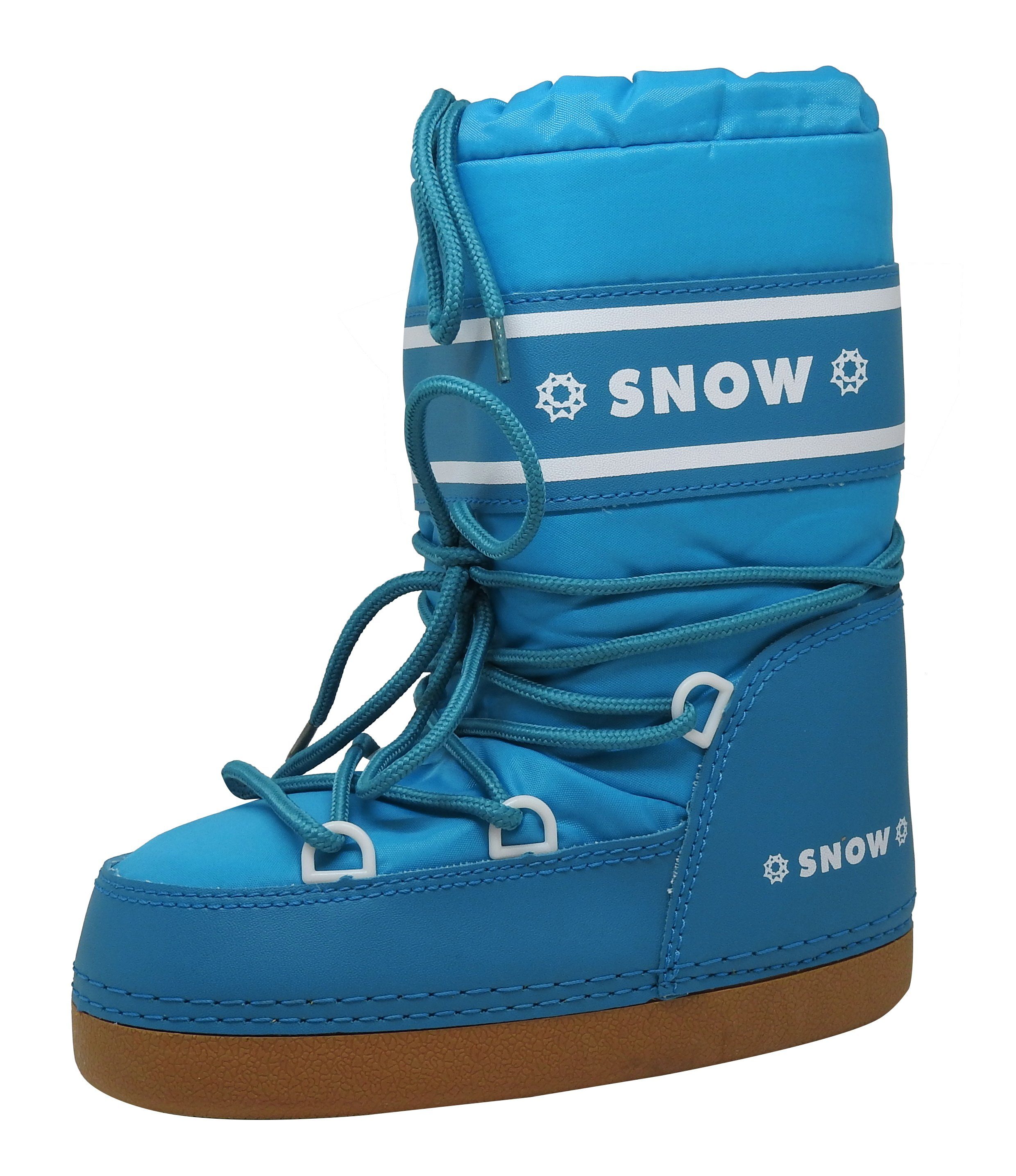 dynamic24 Snowboots Jungen Mädchen Winterstiefel Winter Schuhe Stiefel  Schneeschuhe Snowboots Boots türkis