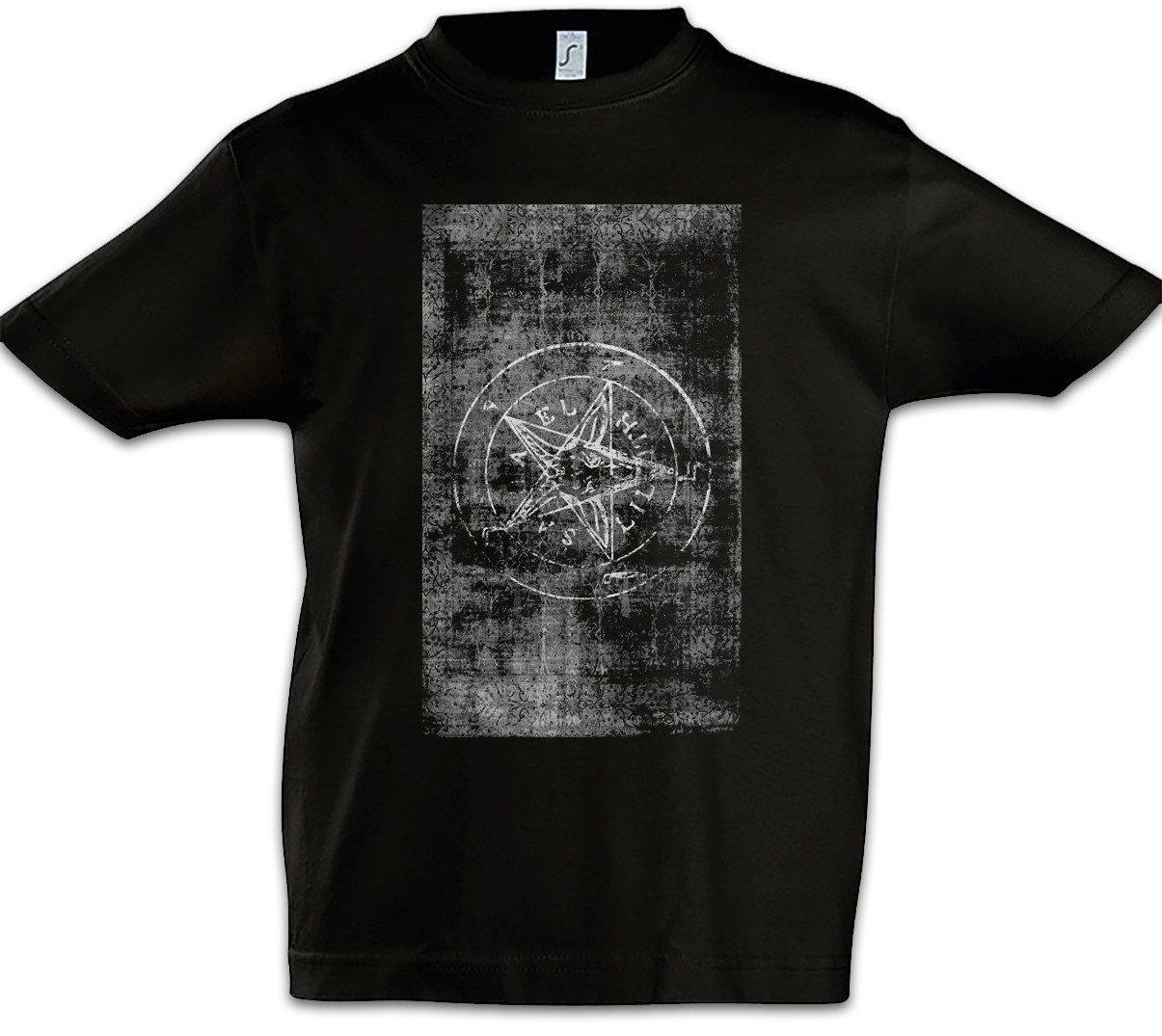 Print-Shirt Tarot The Symbol of Baphomet Kinder T-Shirt Karte Karten Card Deck The