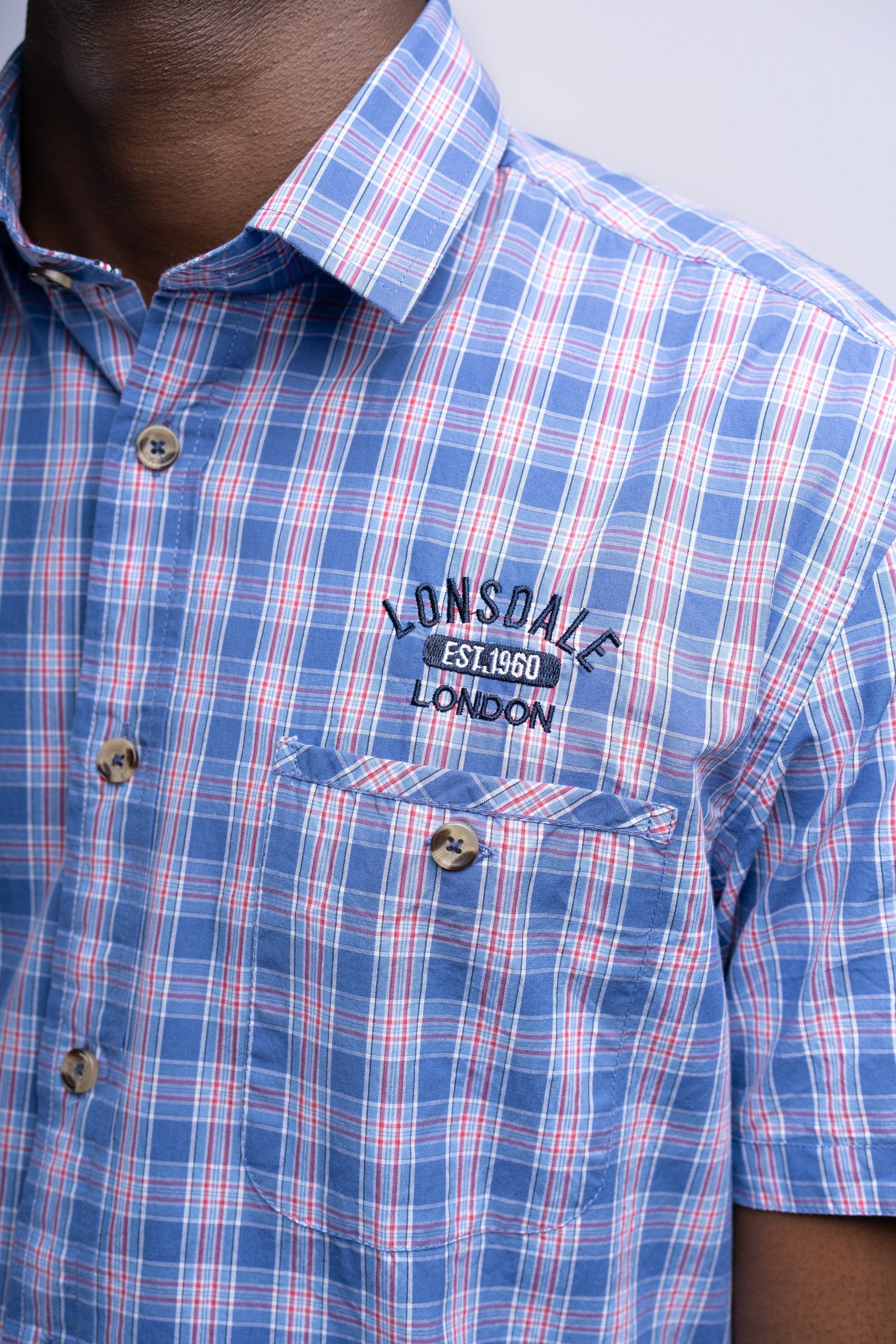 Lonsdale Kurzarmhemd HOLMBUSCH (1-tlg)