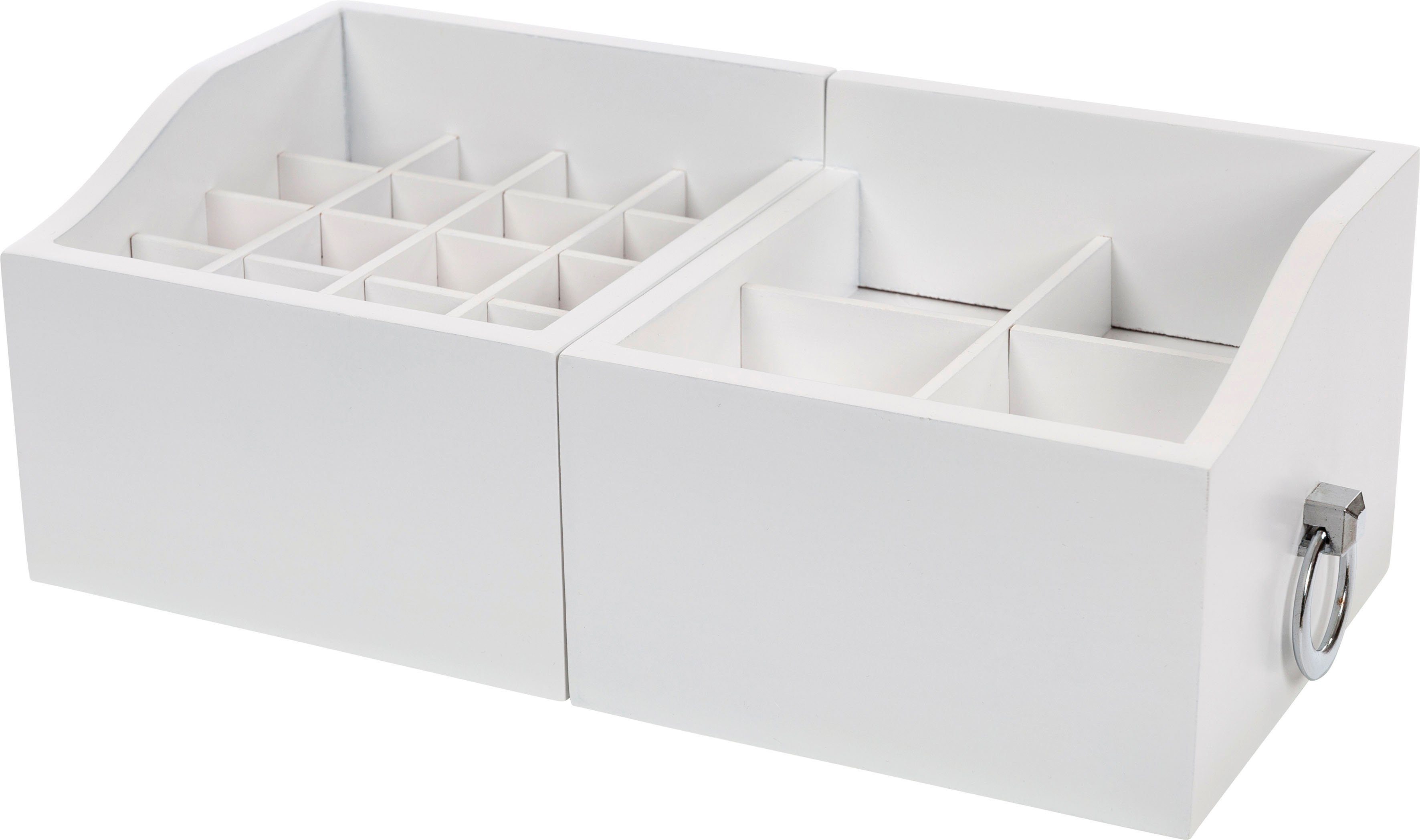 Myflair Möbel & Accessoires Kosmetikbox Marlisa, weiß, ausziehbar, auch ideal als Schmuckkasten – Bild 4 von 5