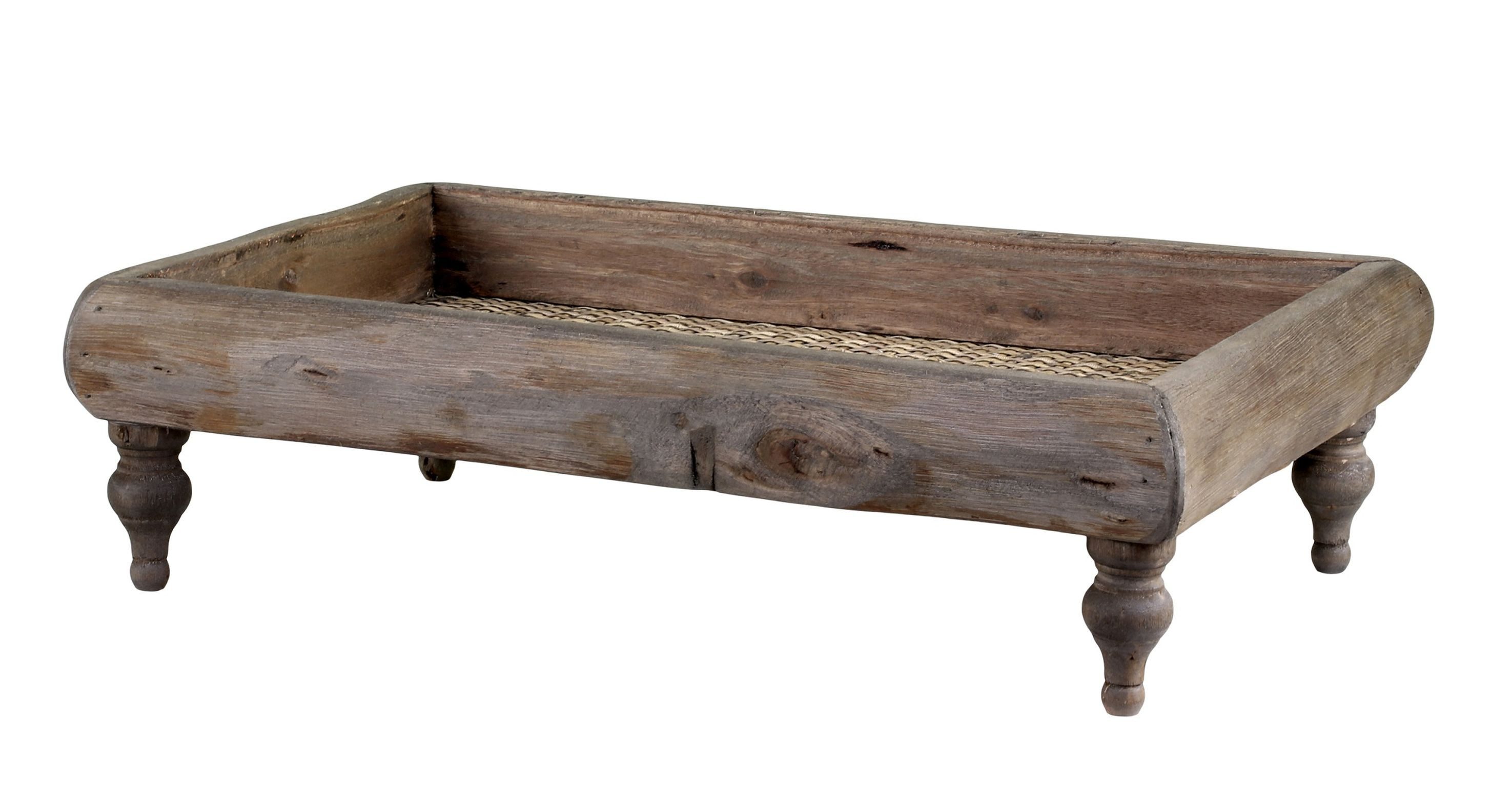 Chic Antique Dekotablett Grimaud altes Tablett mit Füsse 33cm Chic Antique 41527-00