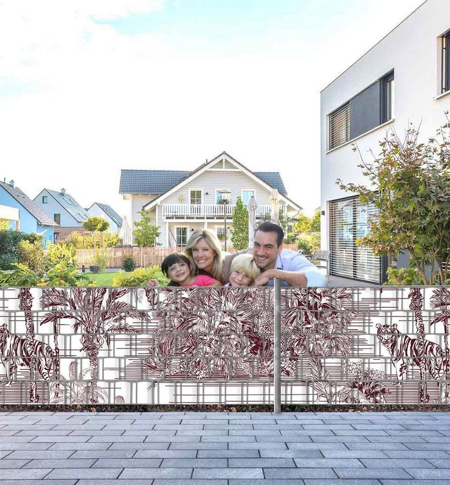 Thumbnail - MyMaxxi Sichtschutzstreifen Sichtschutzstreifen Dschungel Malerei Sichtschutz Garten Zaun