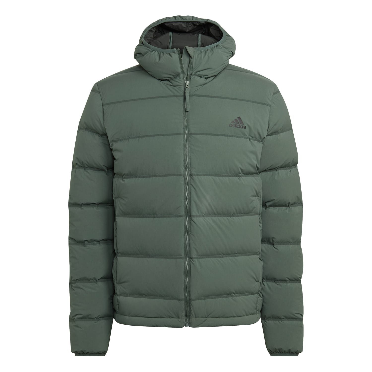 Winterjacke Winter-Daunenjacke Helionic Soft Hooded (wind- wasserabweisend) grün