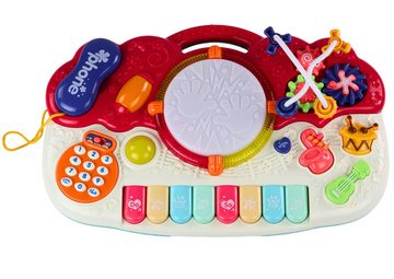LEAN Toys Lernspielzeug Klavier Musik Trommel Klänge Sounds TelefonLichter Tasten Spielzeug