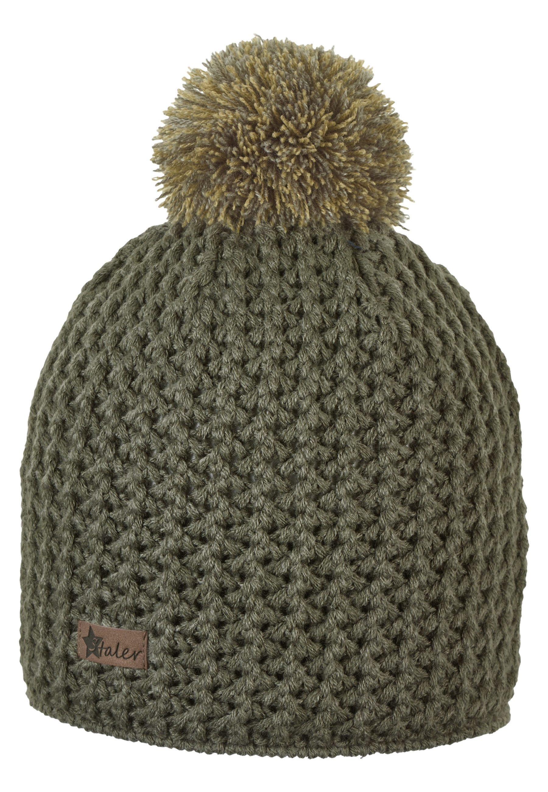 Sterntaler® Strickmütze Strickmütze (1-St) Mütze mit Pompon und coolem Zopf-Muster – Bild 3 von 5