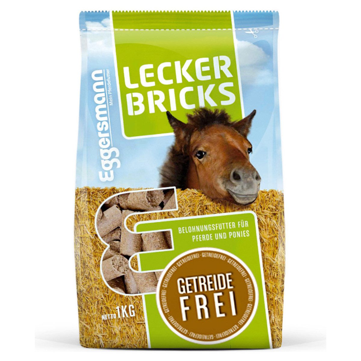 Eggersmann Lecker Bricks Getreidefrei 1 kg, Snack für: Farming