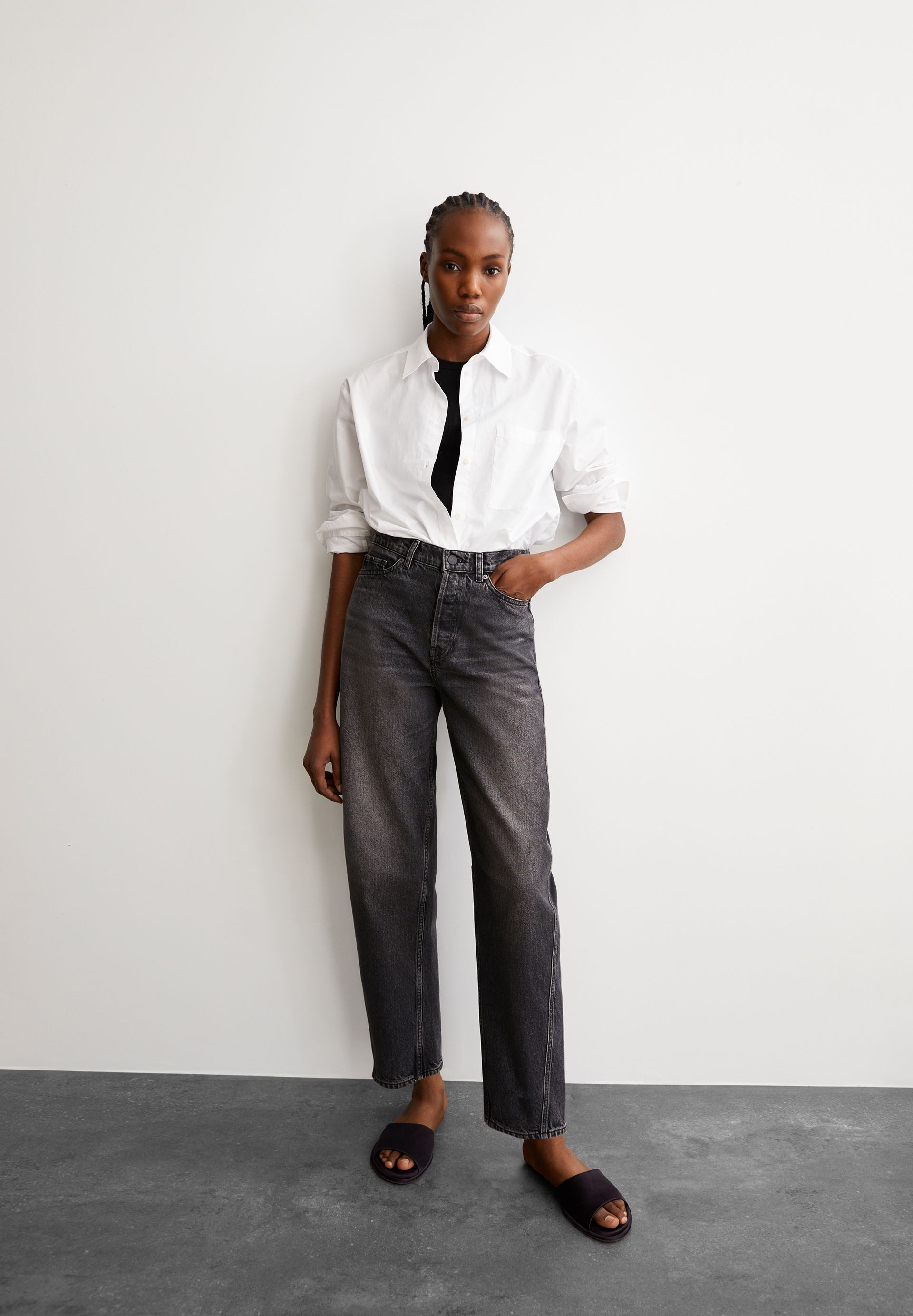 Armedangels Weite Jeans BAARELL Barrel Jeans recycelte Baumwolle (Non-Stretch, Loose Fit) High waist