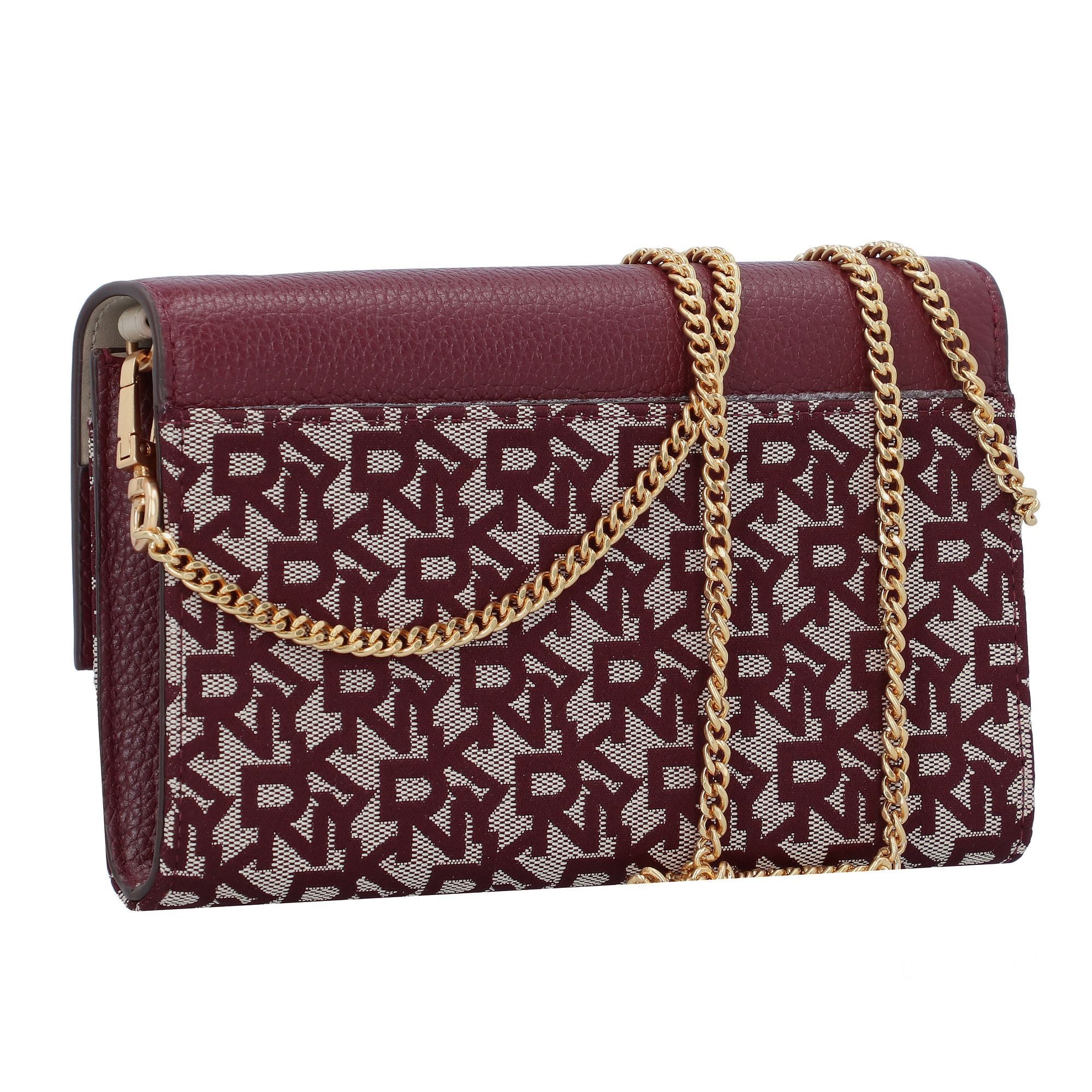 DKNY Clutch Rosa, Leder