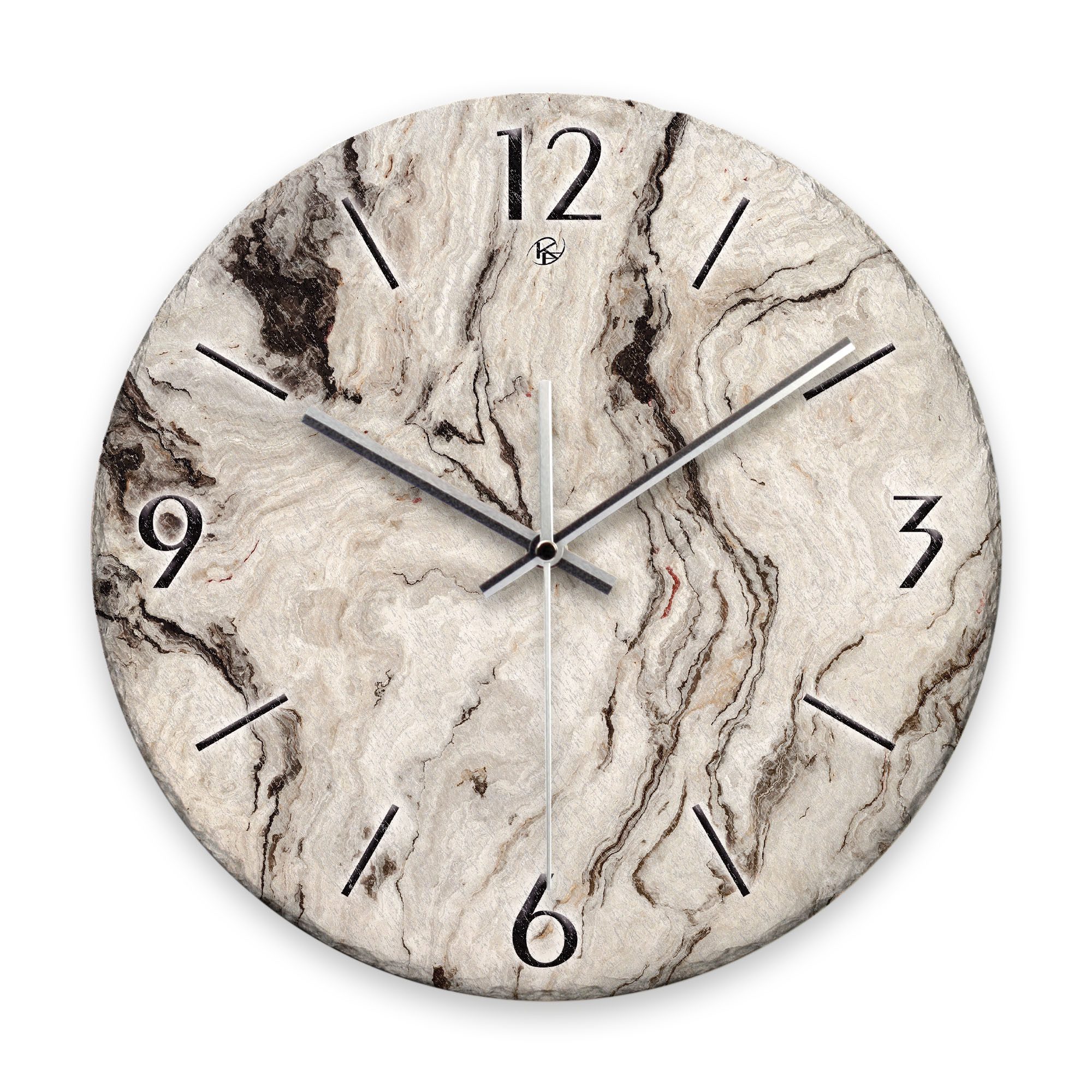 Kreative Feder Wanduhr Wanduhr „Marmor-Optik“ aus günstig online kaufen