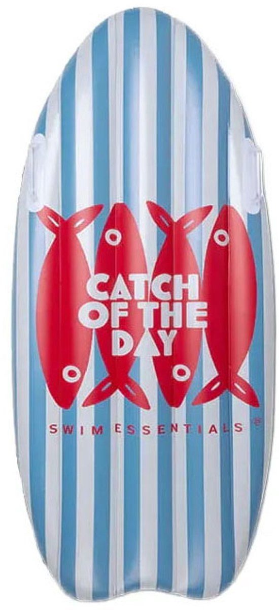 Swim Essentials Luftmatratze Surfbrett Catch of the Day 120 cm, Luftmatratze Wassermatratze Schwimmmatratze Matratze Liege