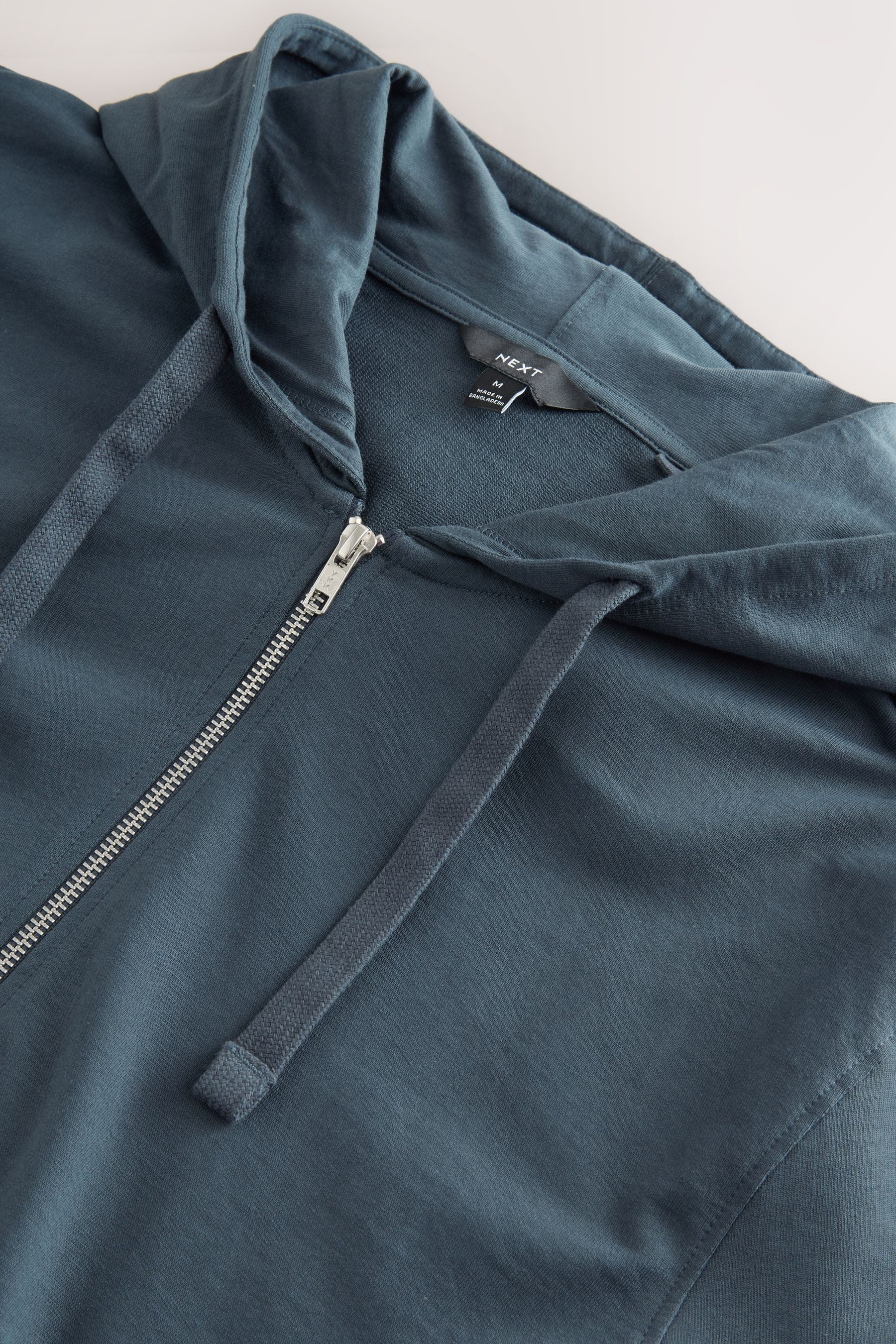 Next Kapuzensweatshirt Leichte Velours-Kapuzenjacke mit Reißverschluss (1-t günstig online kaufen