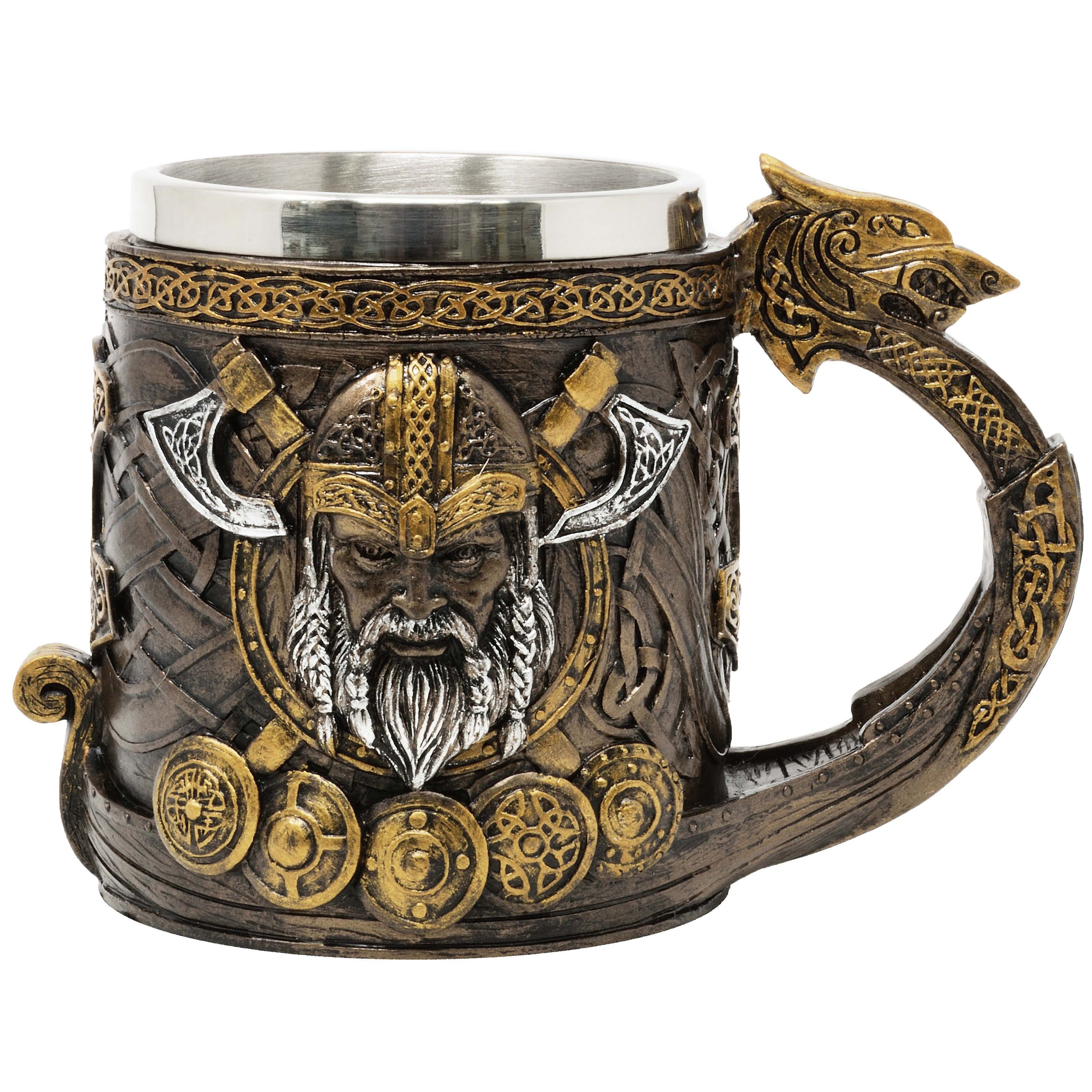 Bierkrug Wikingerkrug Wikinger Krug Vikings 400ml