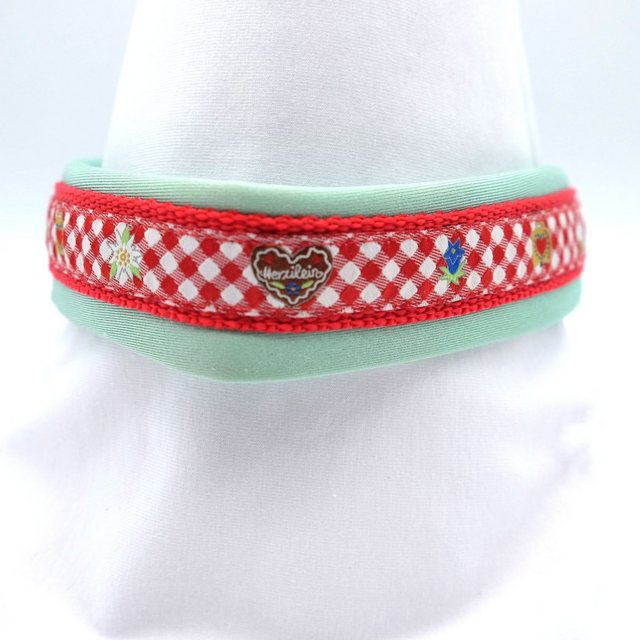 Doppelmoppel Hunde-Halsband Hundehalsband kleine Hunde, Zugstopp Neopren 42 cm, Neopren, HANDMADE IN GERMANY